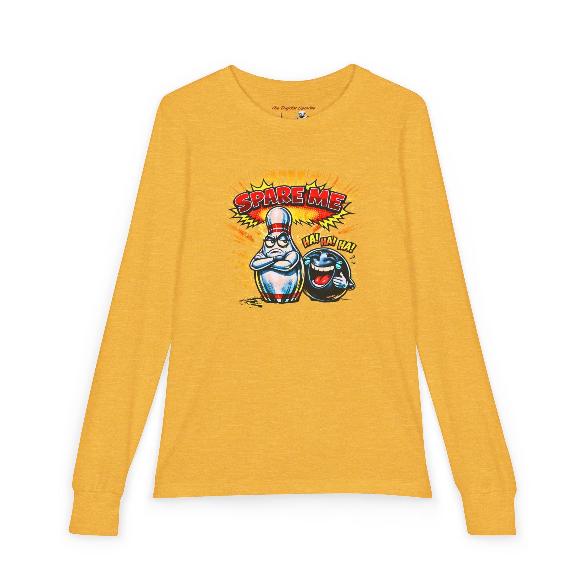 "Spare Me" Bowling Cartoon Graphic Tee