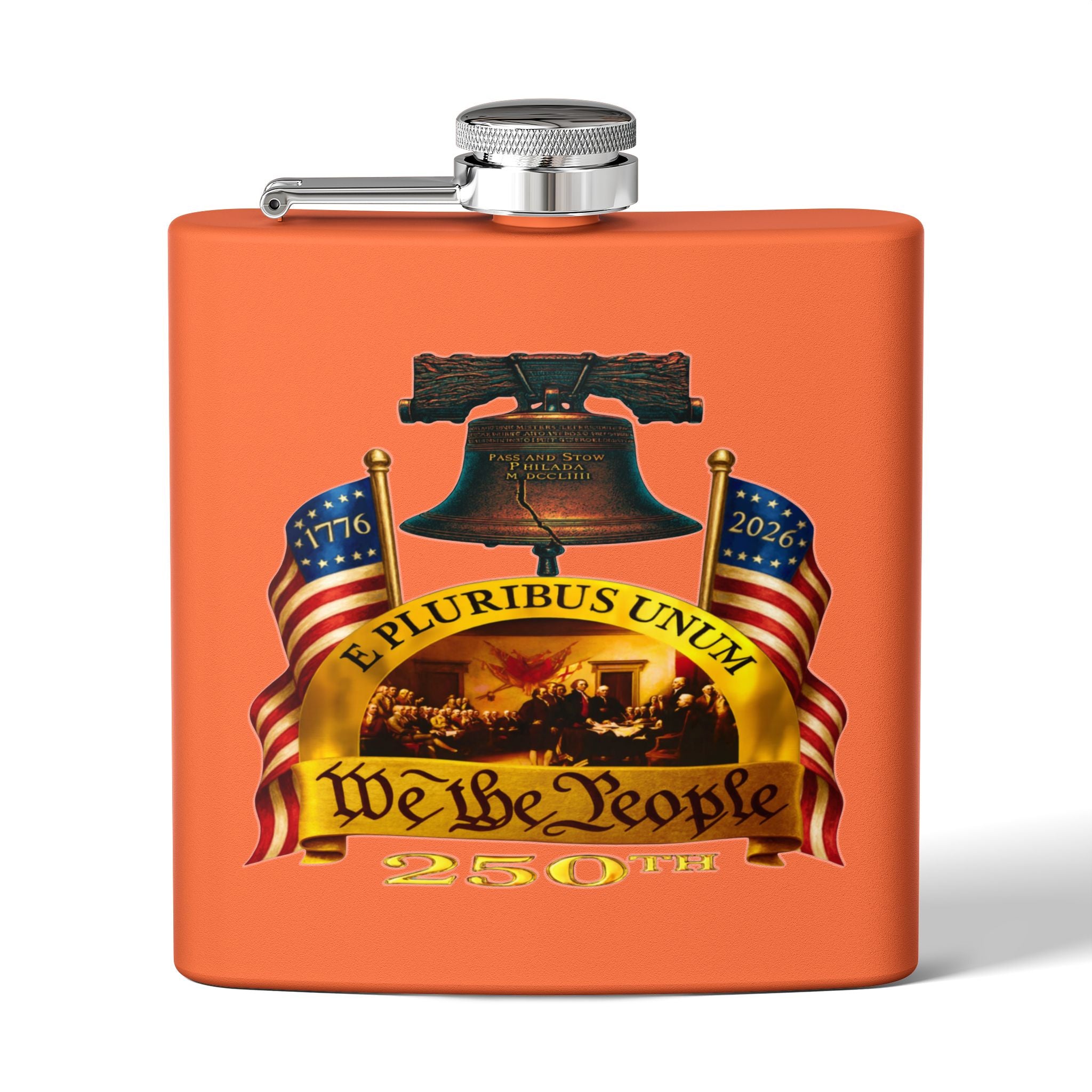 "We the People" Stainless Steel 6oz Flask