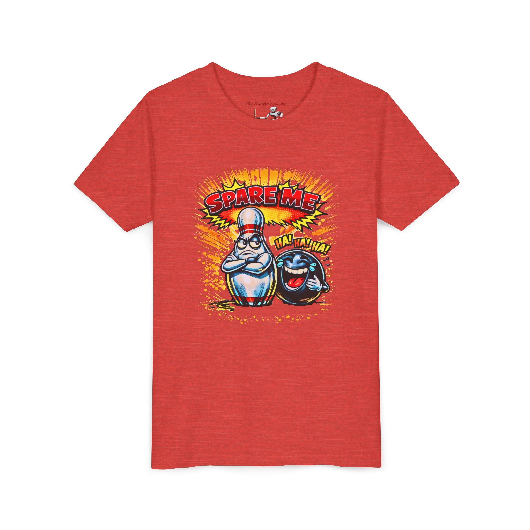 Youth Tee — Funny Bowling 'Spare Me' Graphic Shirt