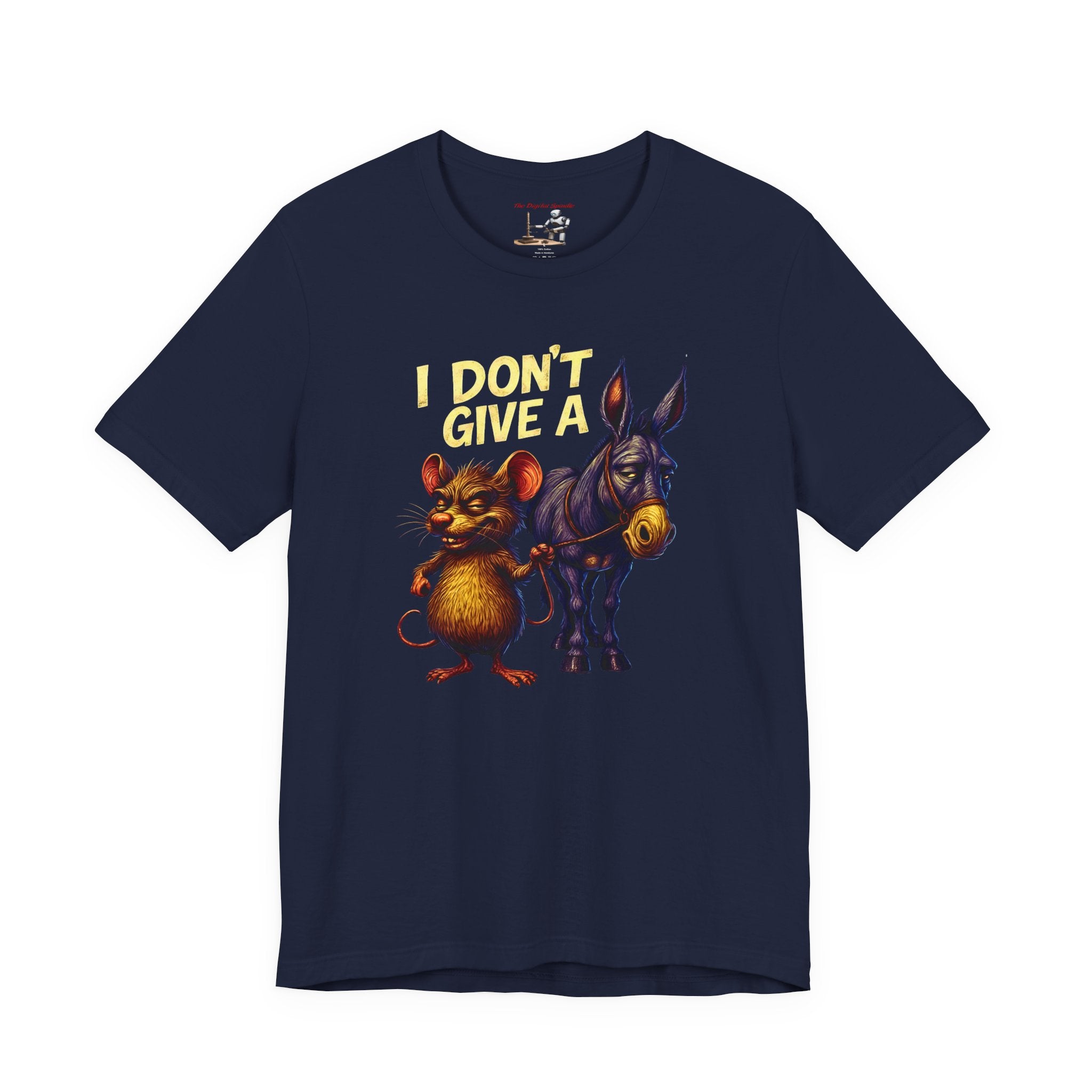 I Don't Give A — Funny Rat & Donkey Graphic Tee