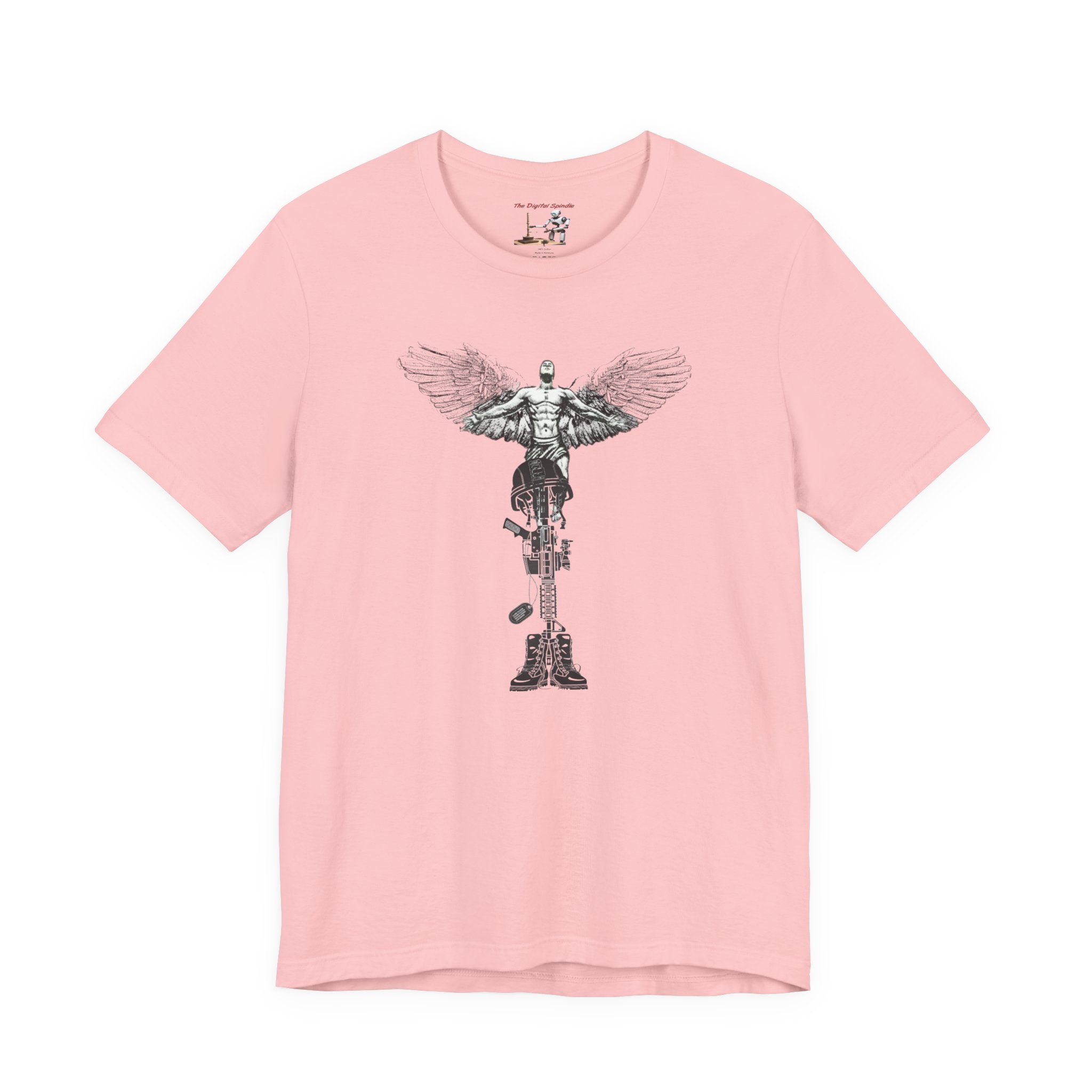 Military Tribute T-Shirt — "The Fight Never Ends" Veteran Stronger Together Tee