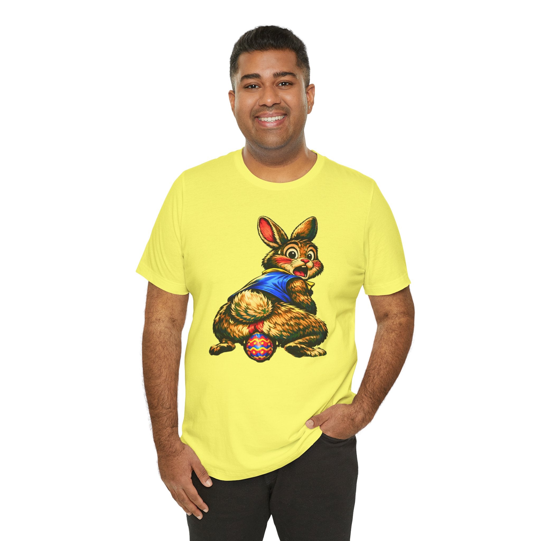 Easter Bunny Laying Egg Graphic Tee