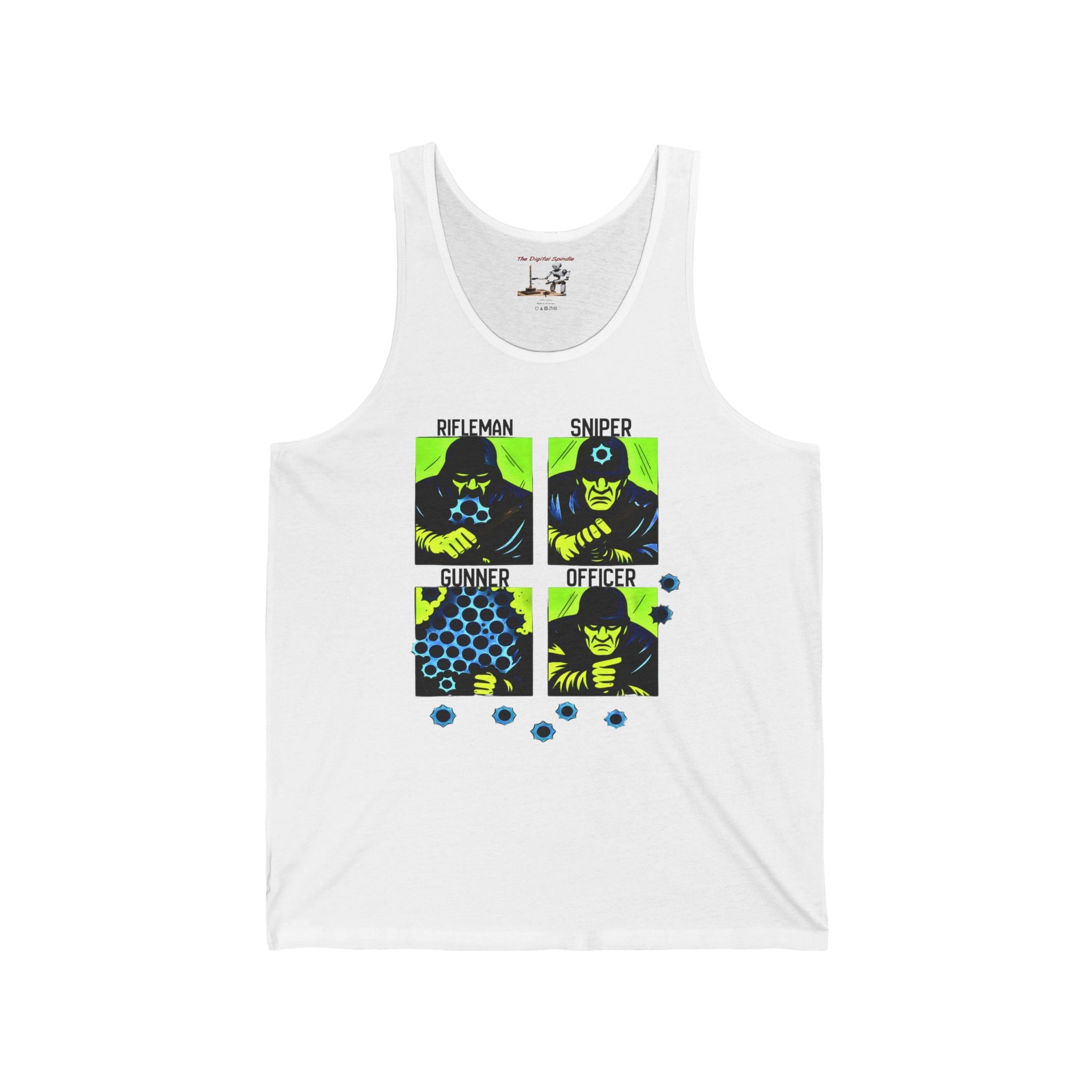 Shooting Range Crew Tank — Rifleman, Sniper, Gunner, Officer Graphic Tank Top