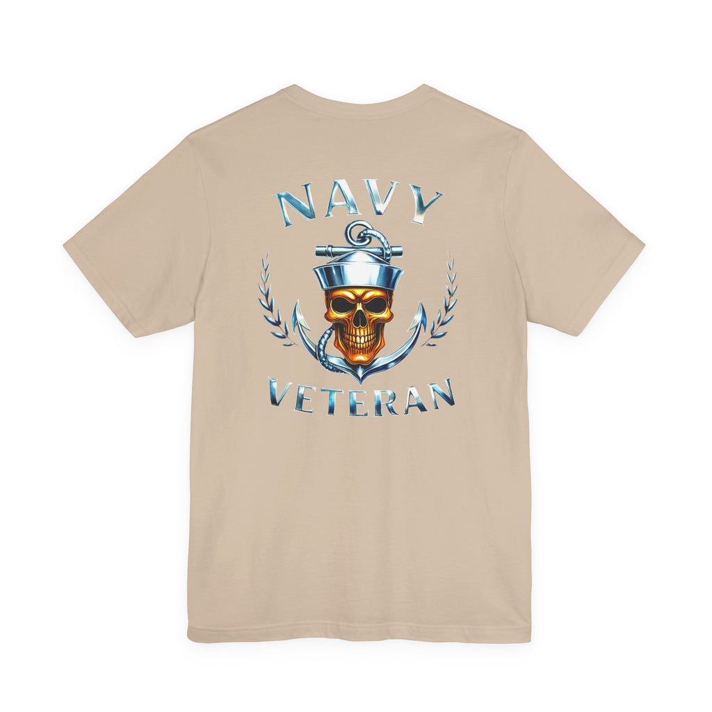 Navy Veteran Skull Anchor T‑Shirt
