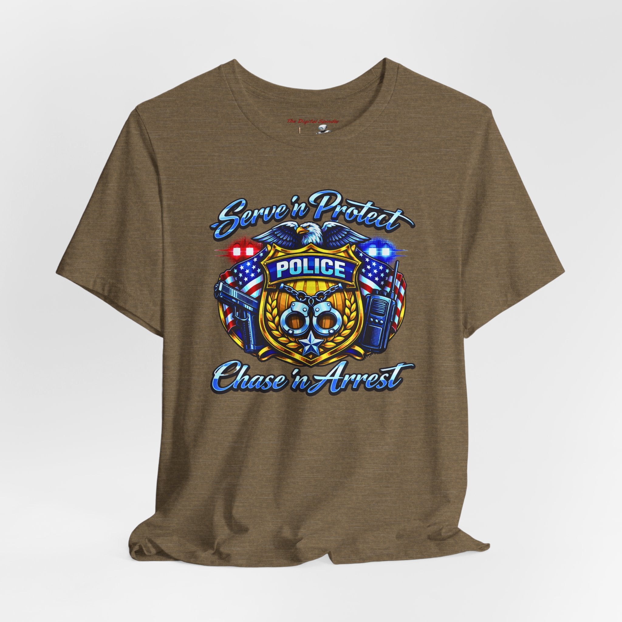 Police 'Serve & Protect, Chase to Arrest' Graphic Tee