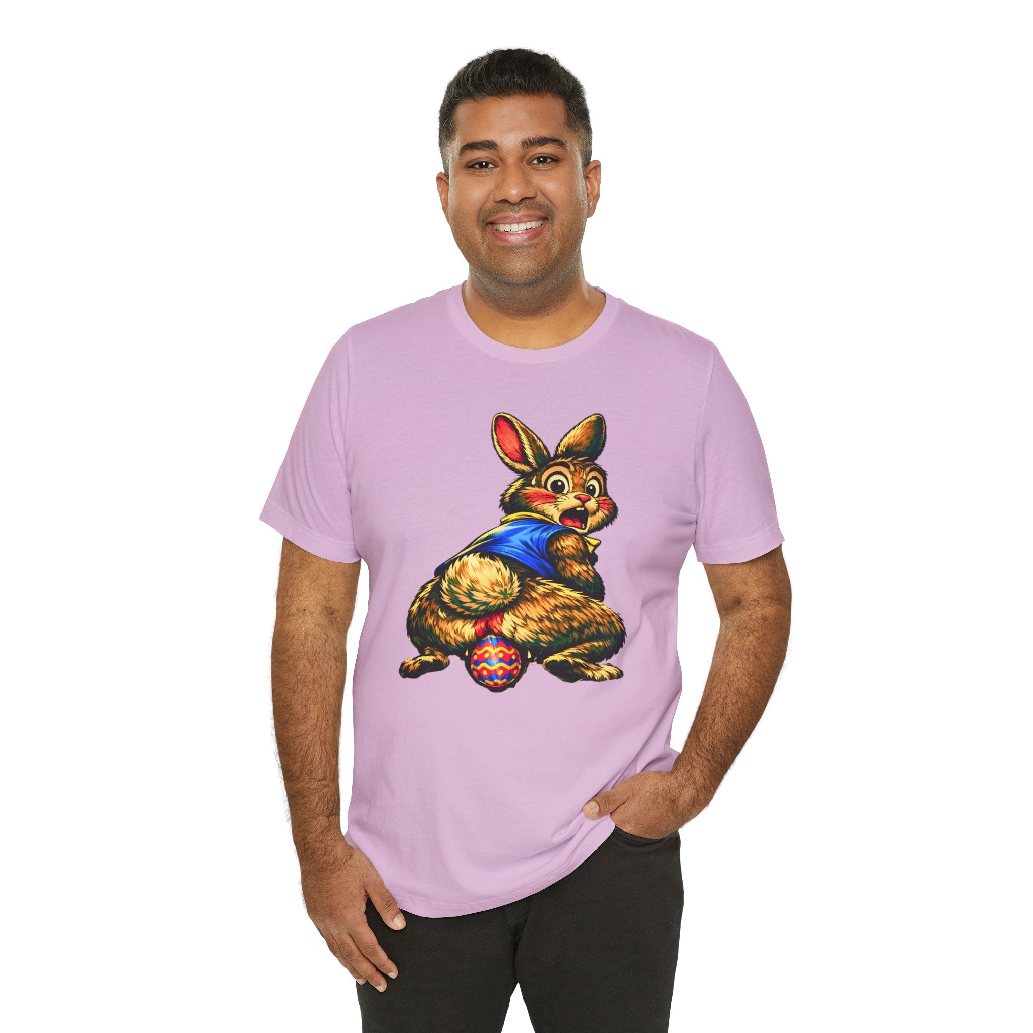 Easter Bunny Laying Egg Graphic Tee