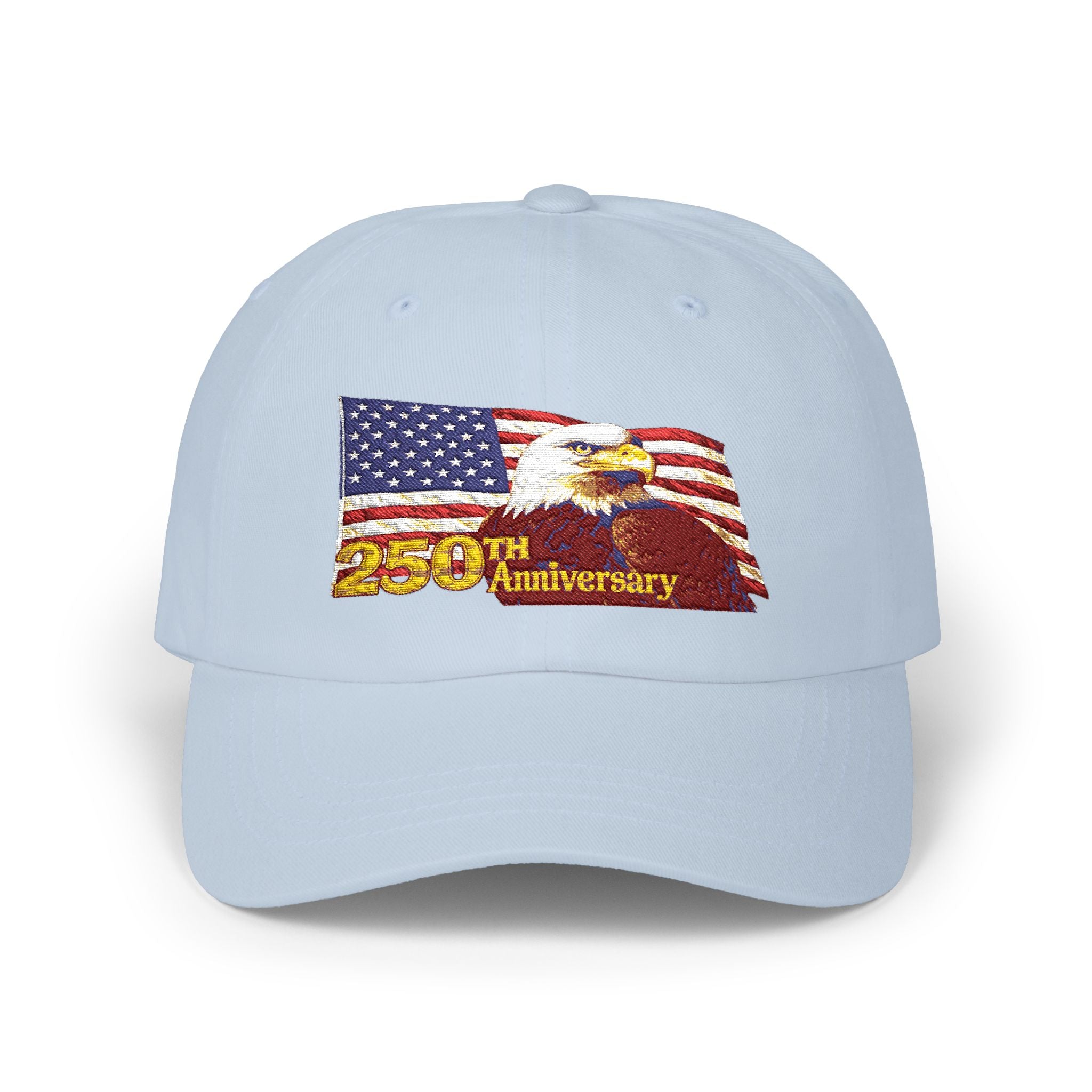 250th Anniversary American Flag Dad Cap — Patriotic Historic Commemorative Hat