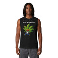Ghost Leaf Muscle Tank — "I'm A Ghost" Funny Cannabis Graphic Tank Top
