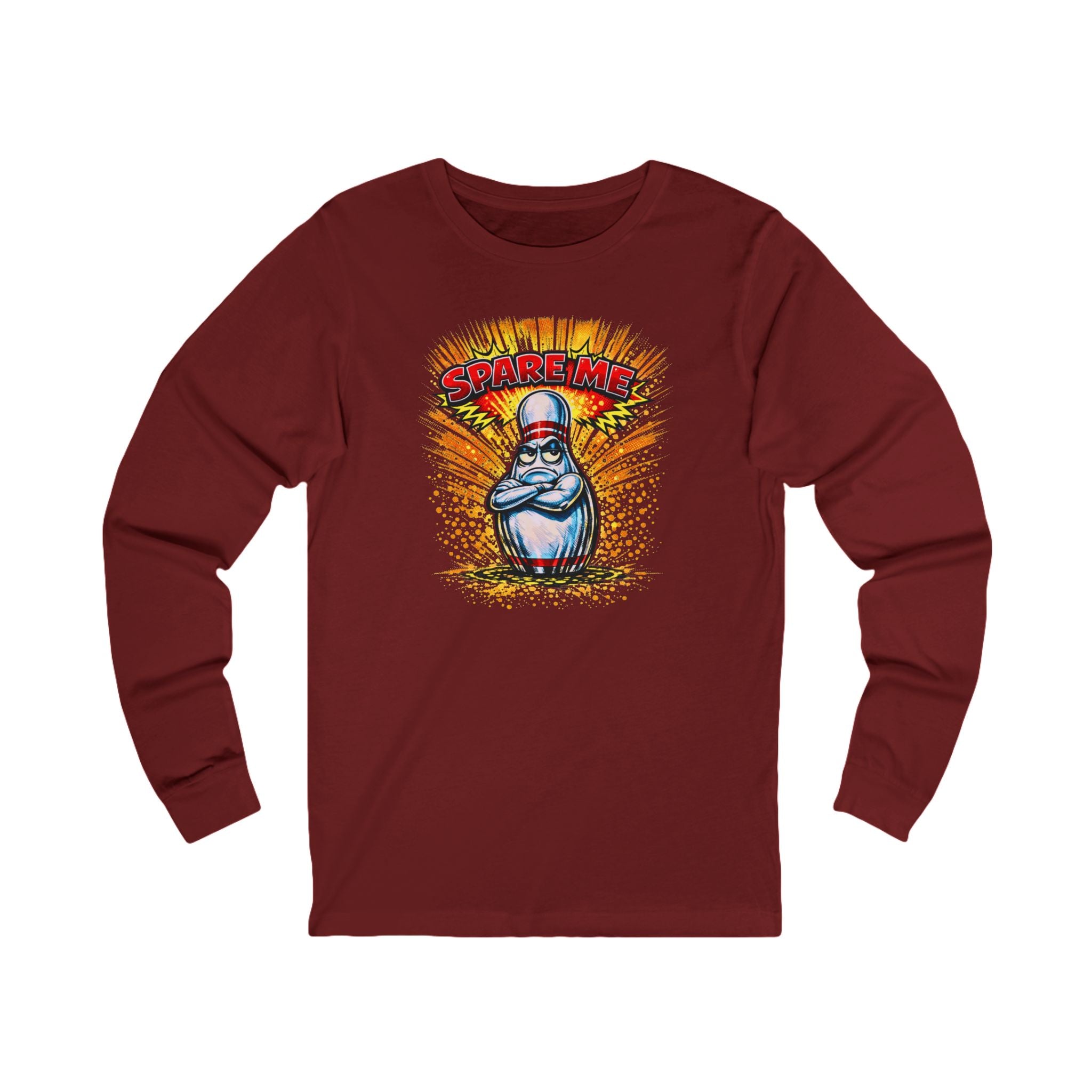 Spare Me Bowling Pin Long Sleeve Tee