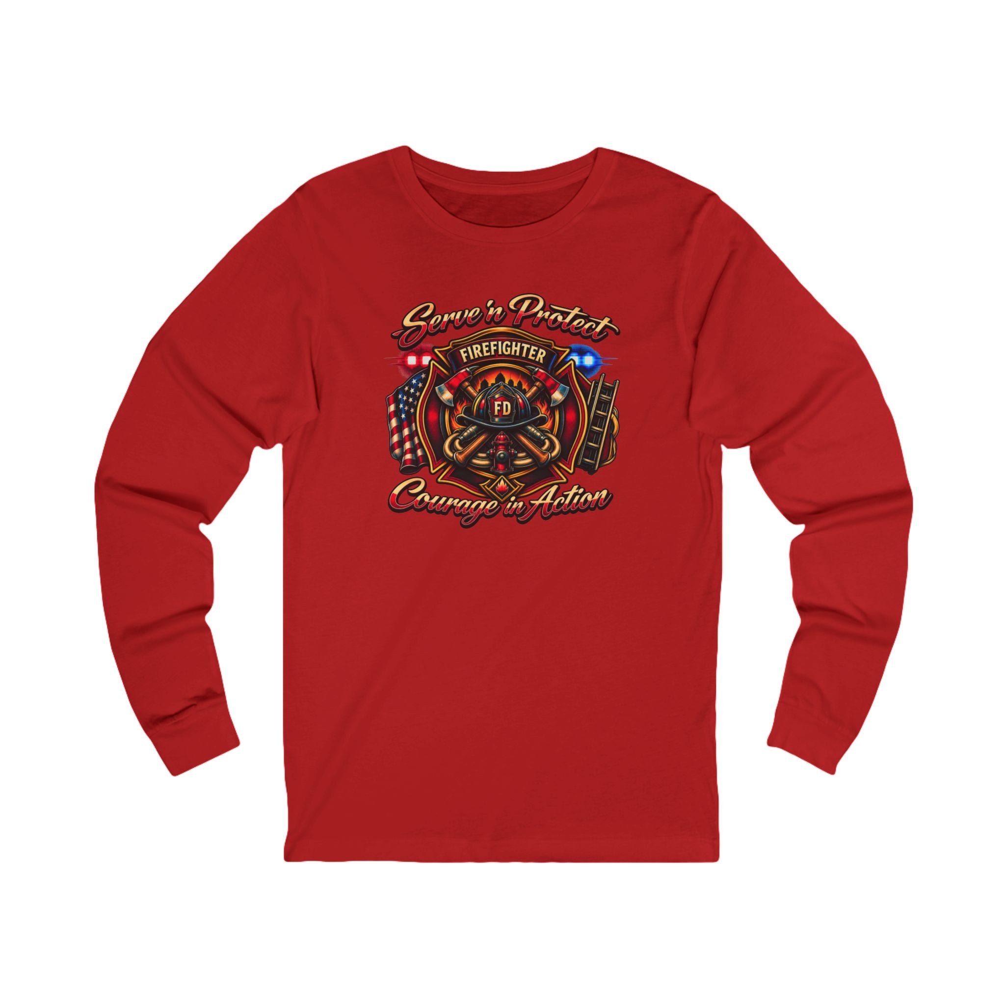 Firefighter Courage & Honor Long Sleeve Tee