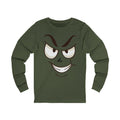 Mischievous Smirking Face Long Sleeve Tee