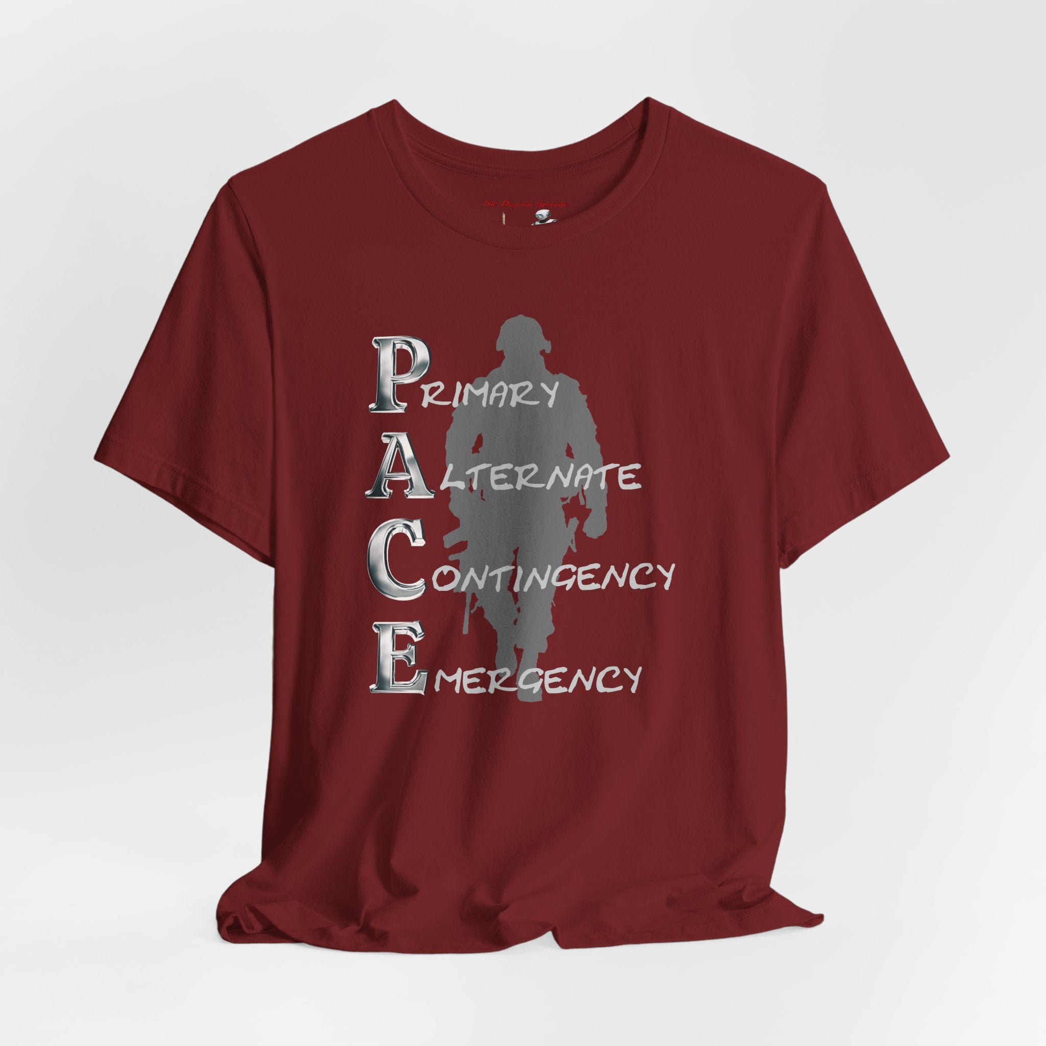 PACE Military Acronym T‑Shirt – "Primary Alternate Contingency Emergency" Tactical Tee