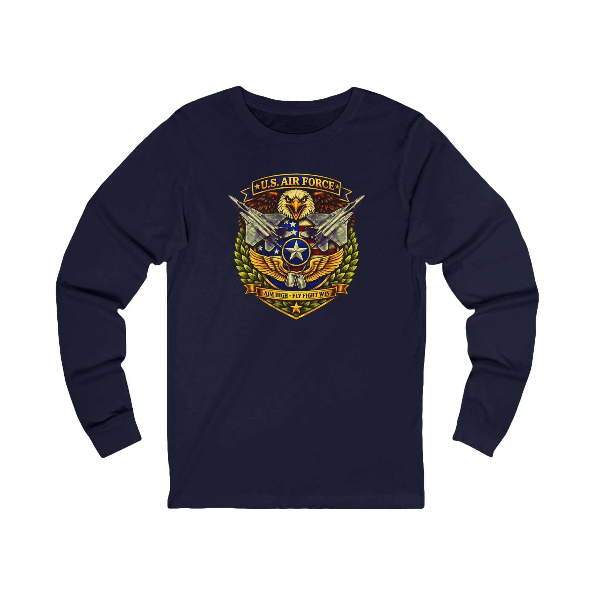 U.S. Air Force Aim High, Fly Fight Win Long Sleeve Tee
