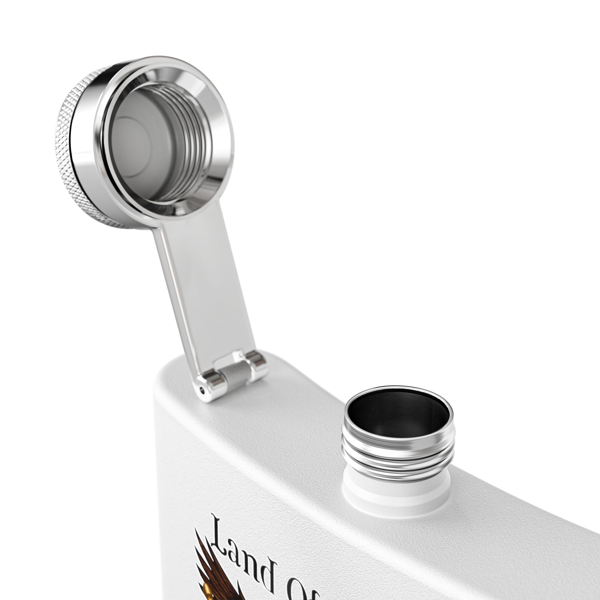 "Land of the Free, Home of the Brave" 6oz Stainless Steel Flask