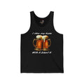 Beer Tank Top — "I Like My Kale With a Silent K" Funny Beer Graphic Tank
