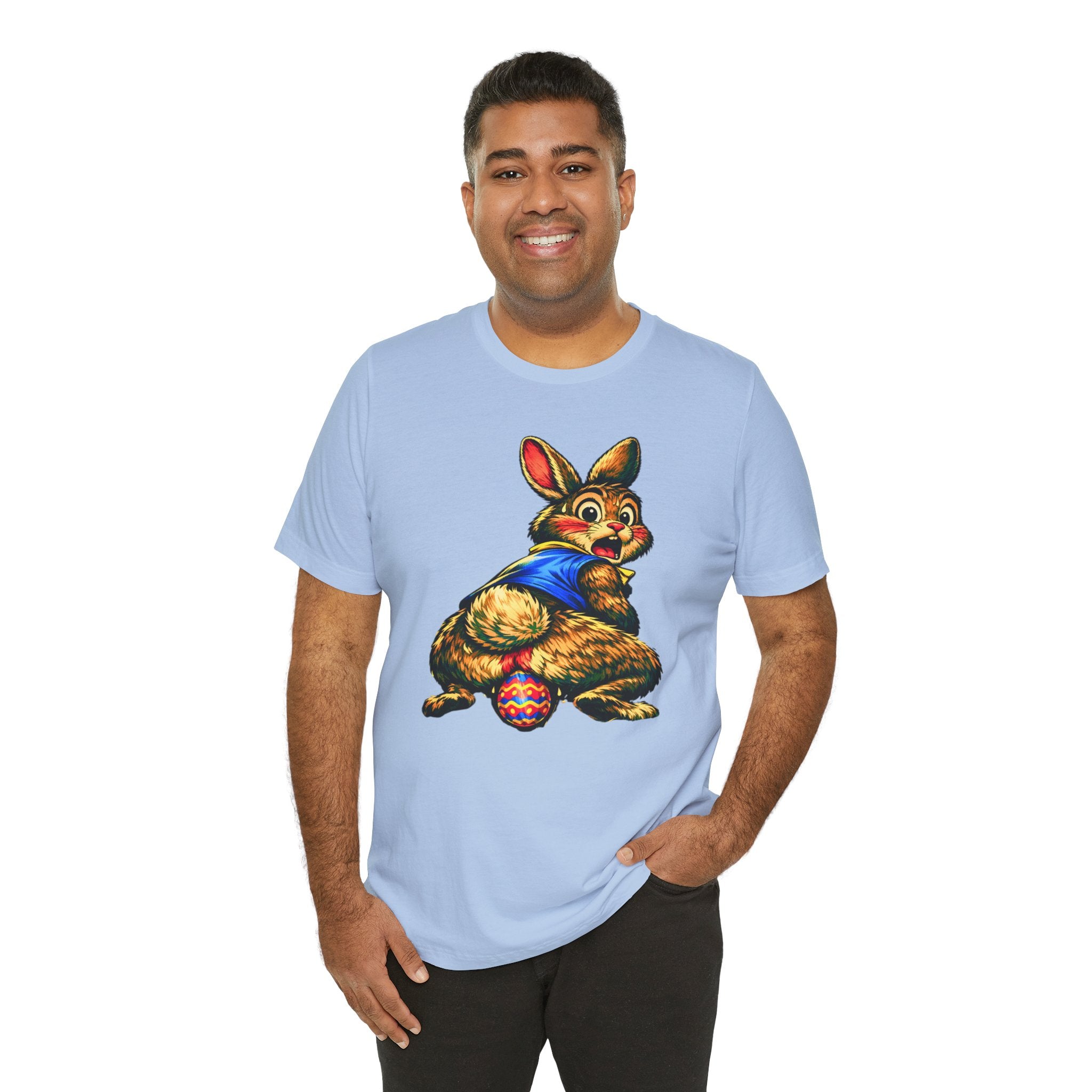 Easter Bunny Laying Egg Graphic Tee