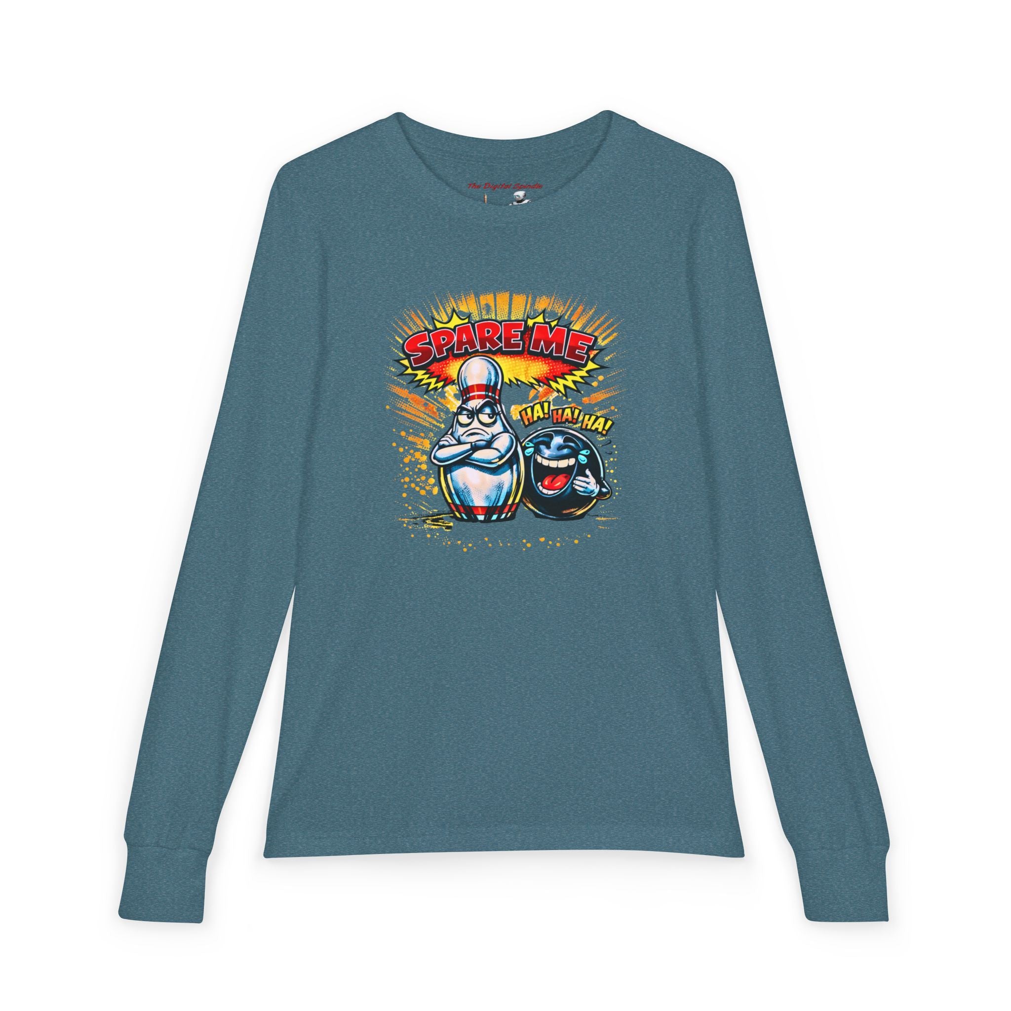 "Spare Me" Bowling Cartoon Graphic Tee