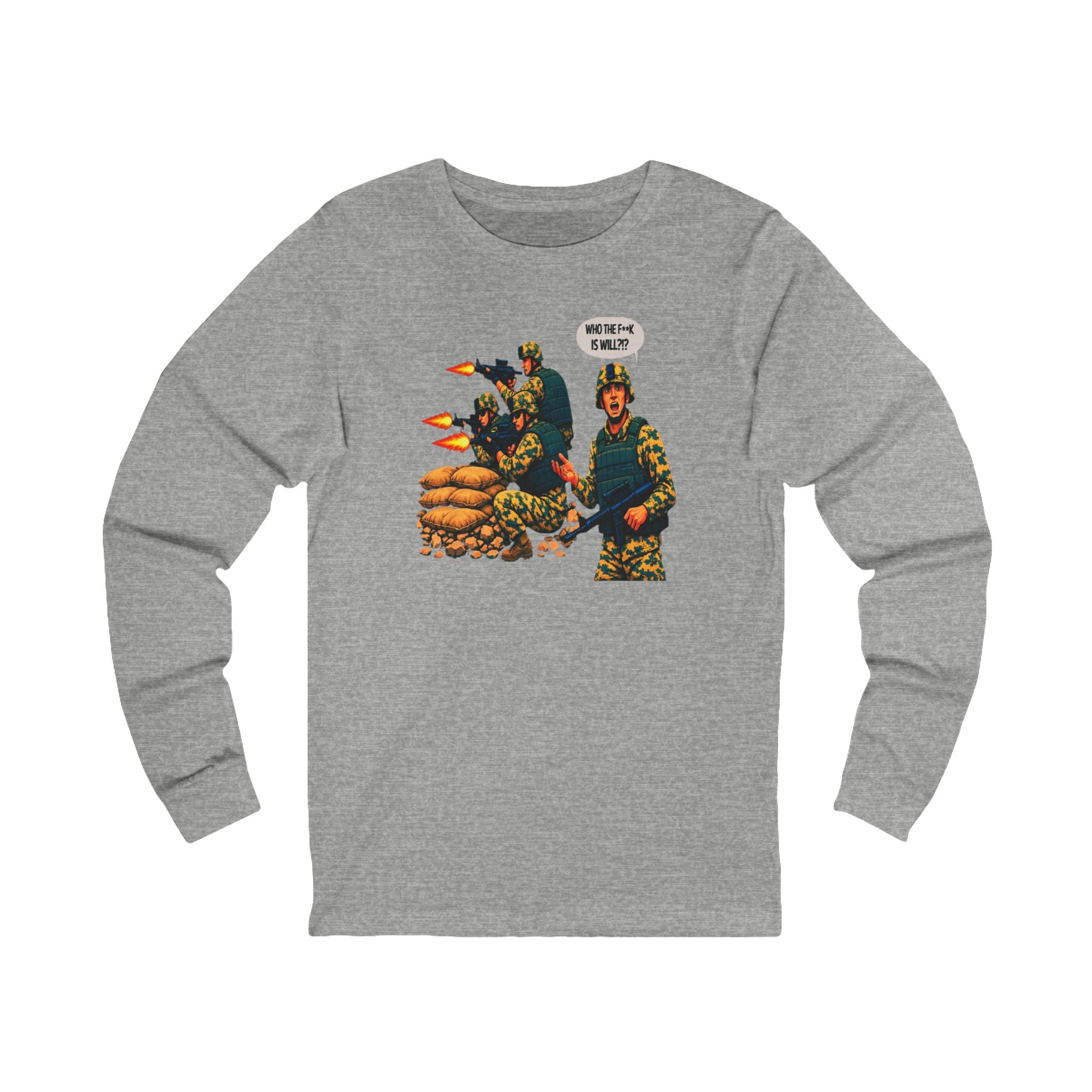 'Who The F**K Is Will?' Military Graphic Shirt