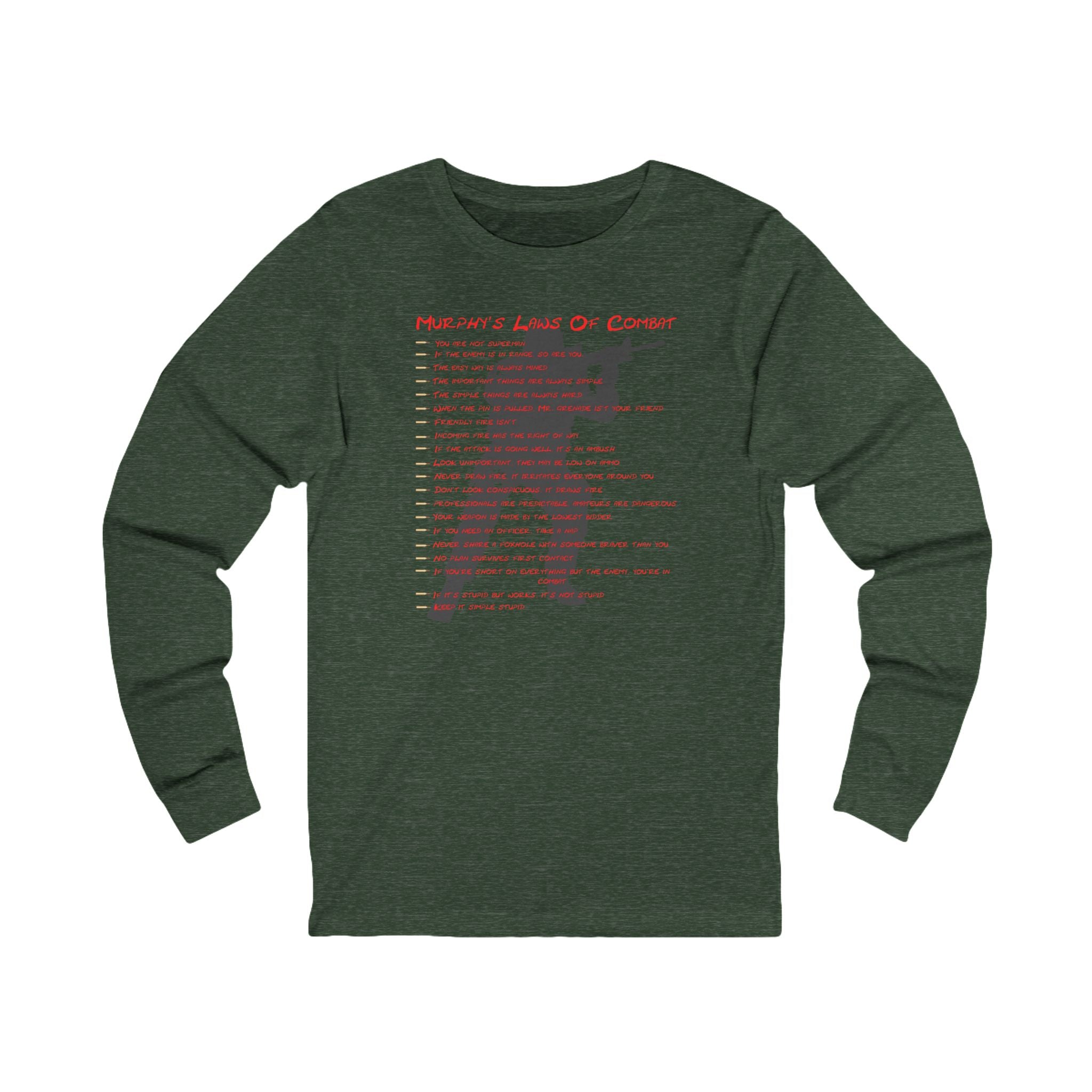 "Murphy's Laws Of Combat" Long Sleeve Tee