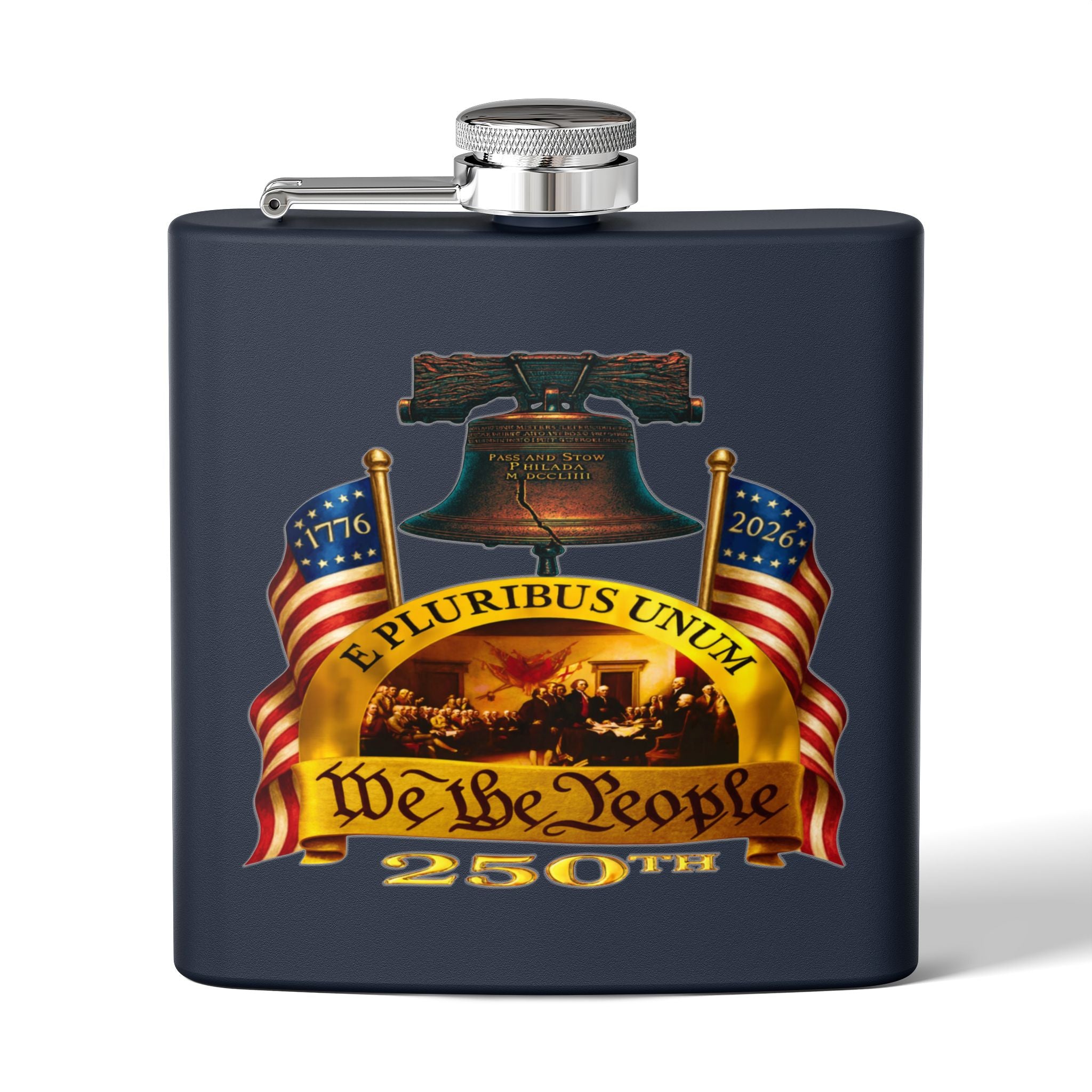 "We the People" Stainless Steel 6oz Flask