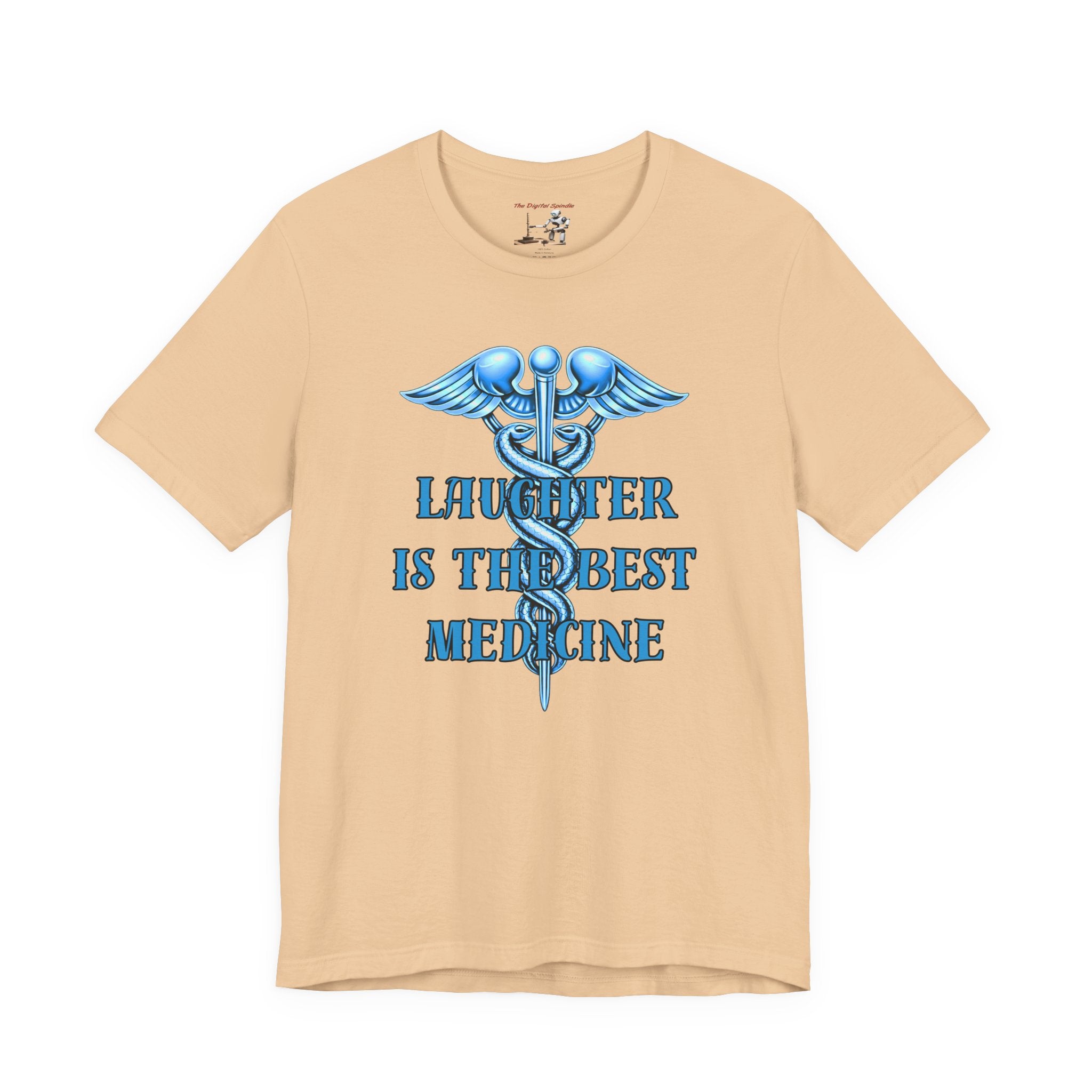 Laughter Is The Best Medicine Tee — Funny Nurse & Medic Caduceus T-Shirt