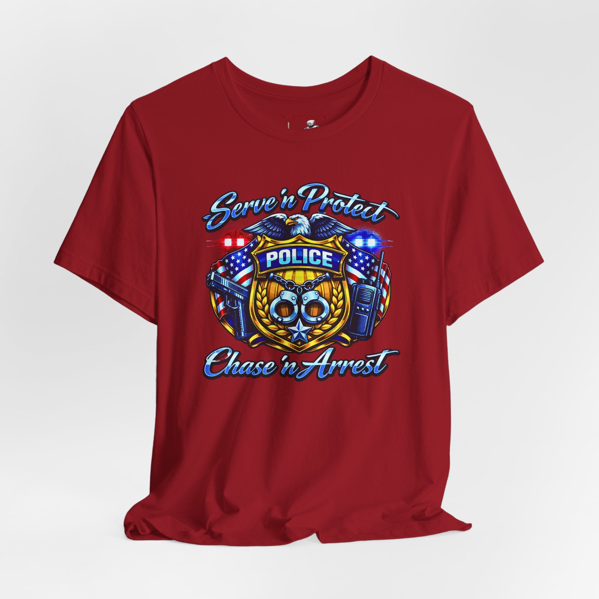 Police 'Serve & Protect, Chase to Arrest' Graphic Tee