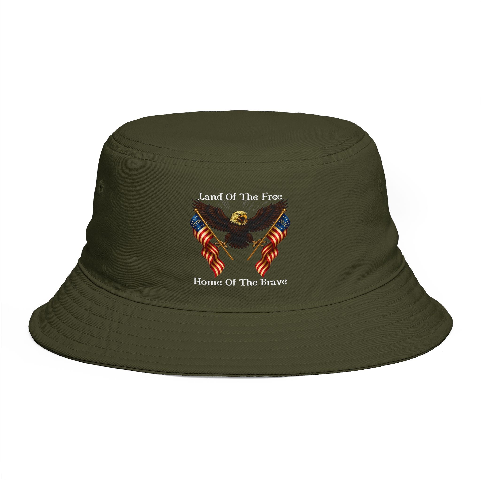 "Land of the Free, Home of the Brave" Bucket Hat