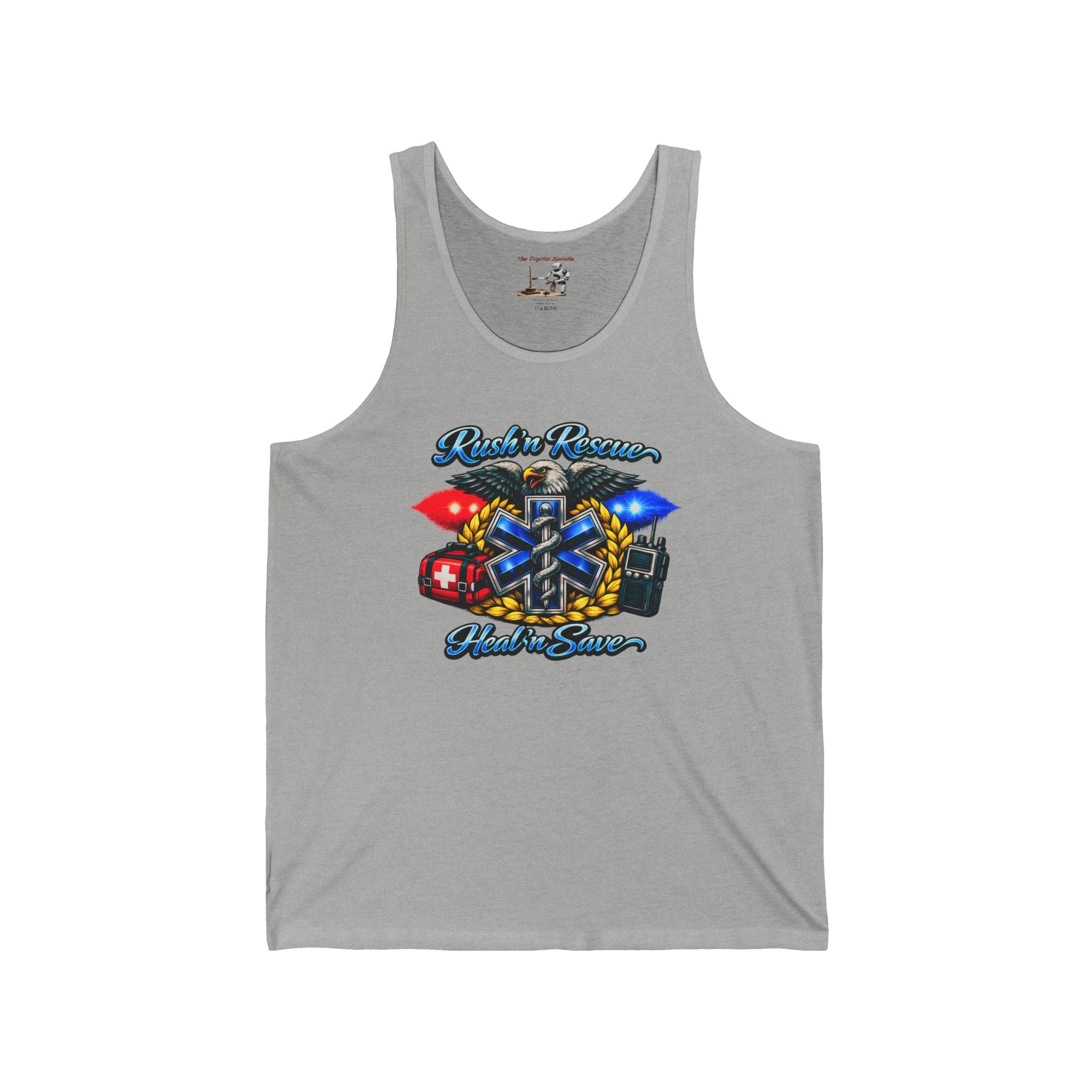 "Rush & Rescue" EMS Pride Tank Top