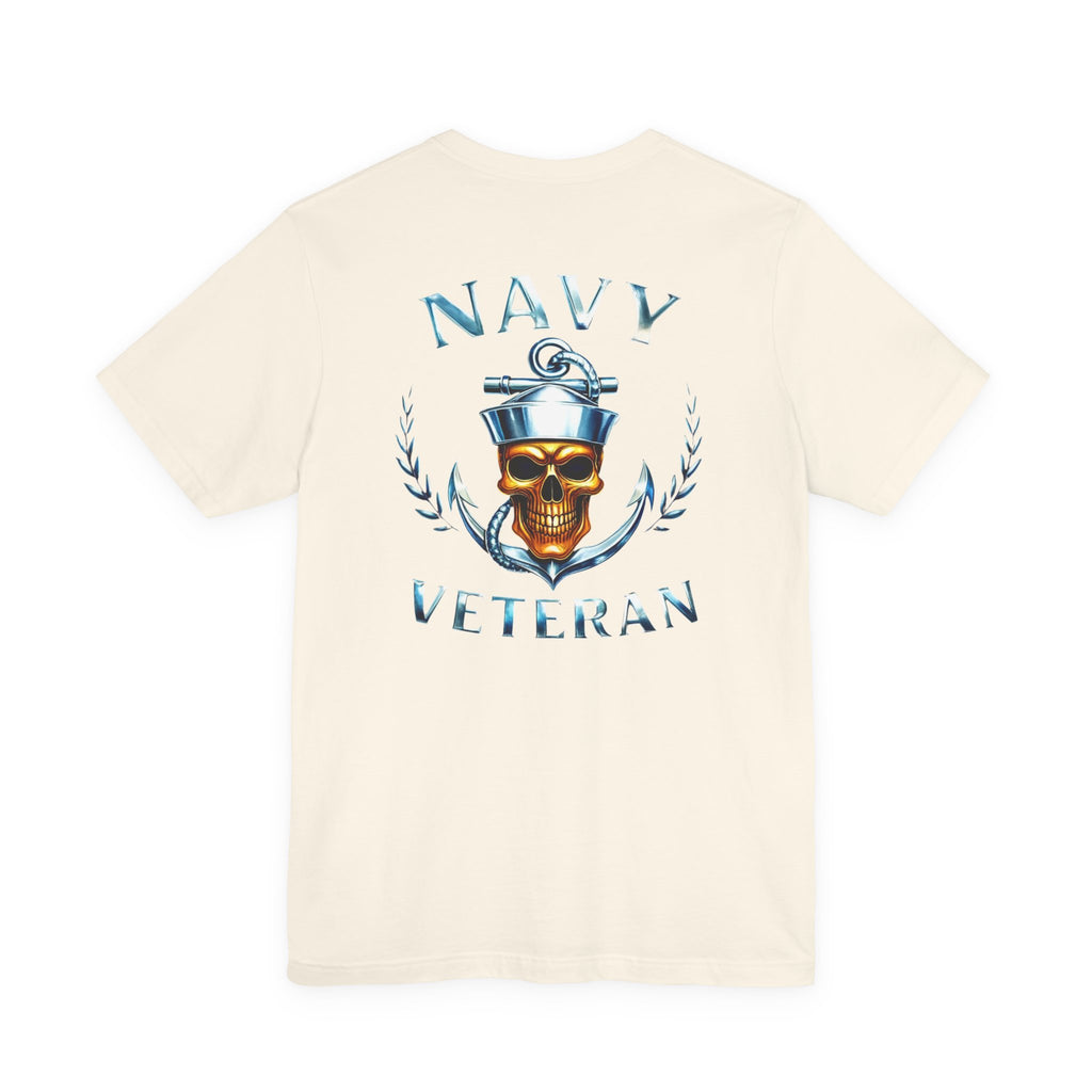 Navy Veteran Skull Anchor T‑Shirt