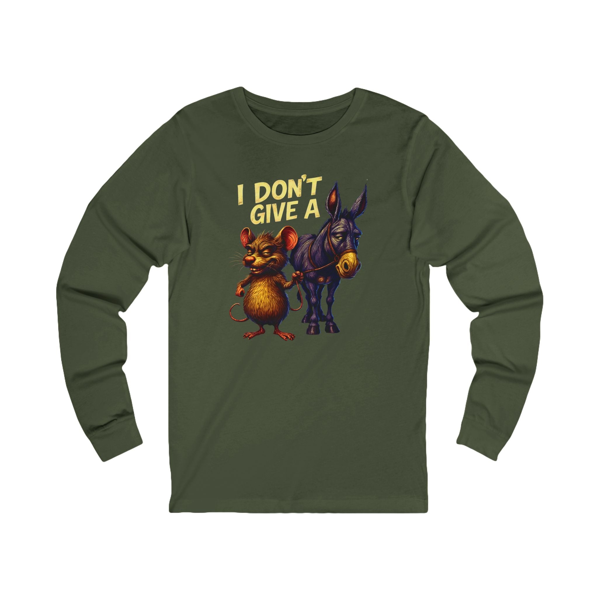 Funny Rat and Donkey Long Sleeve Tee