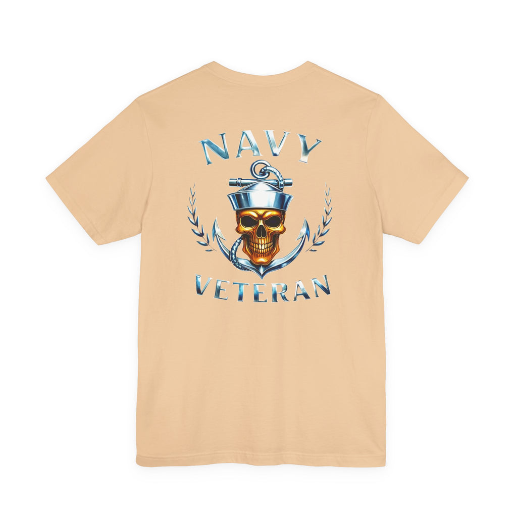 Navy Veteran Skull Anchor T‑Shirt