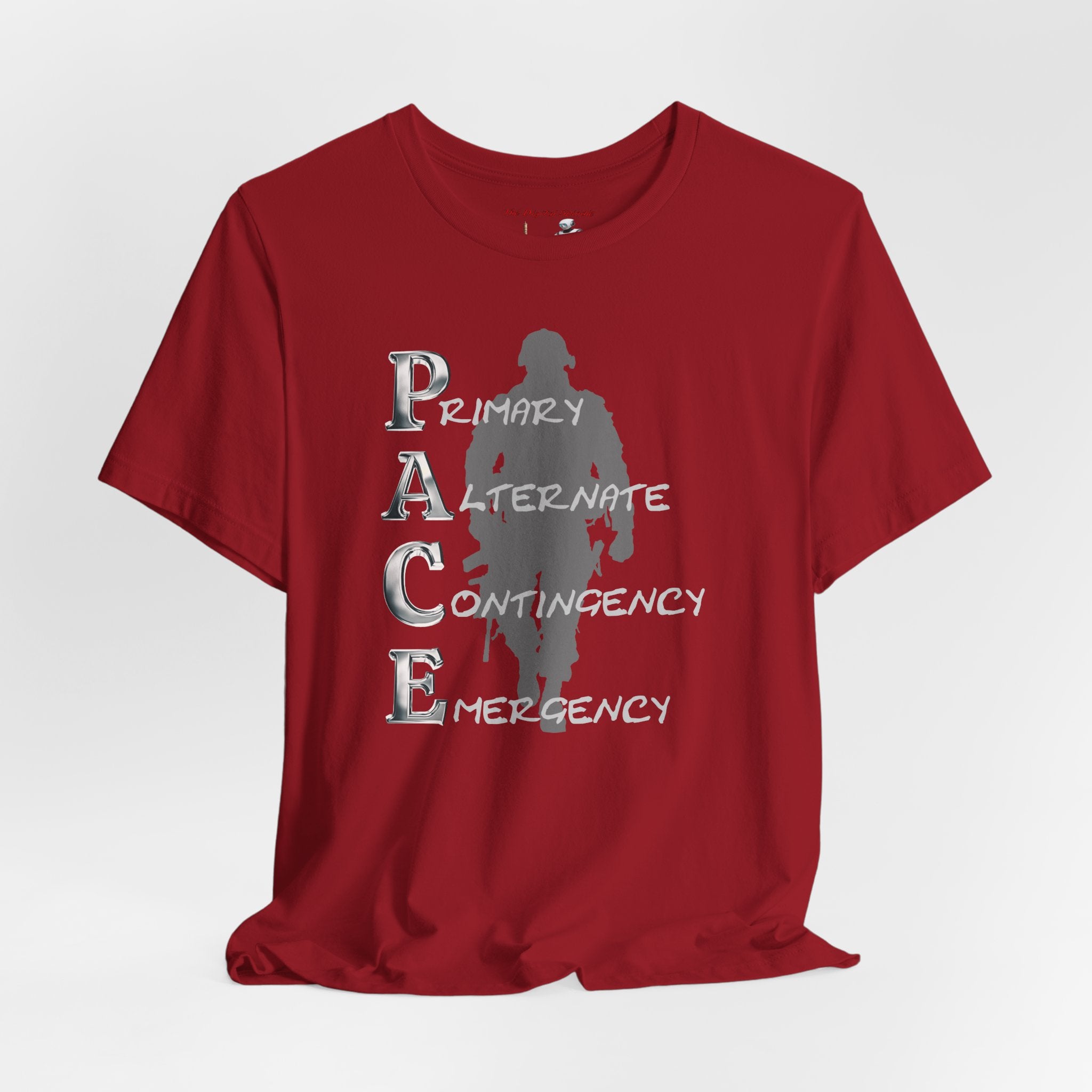 PACE Military Acronym T‑Shirt – "Primary Alternate Contingency Emergency" Tactical Tee