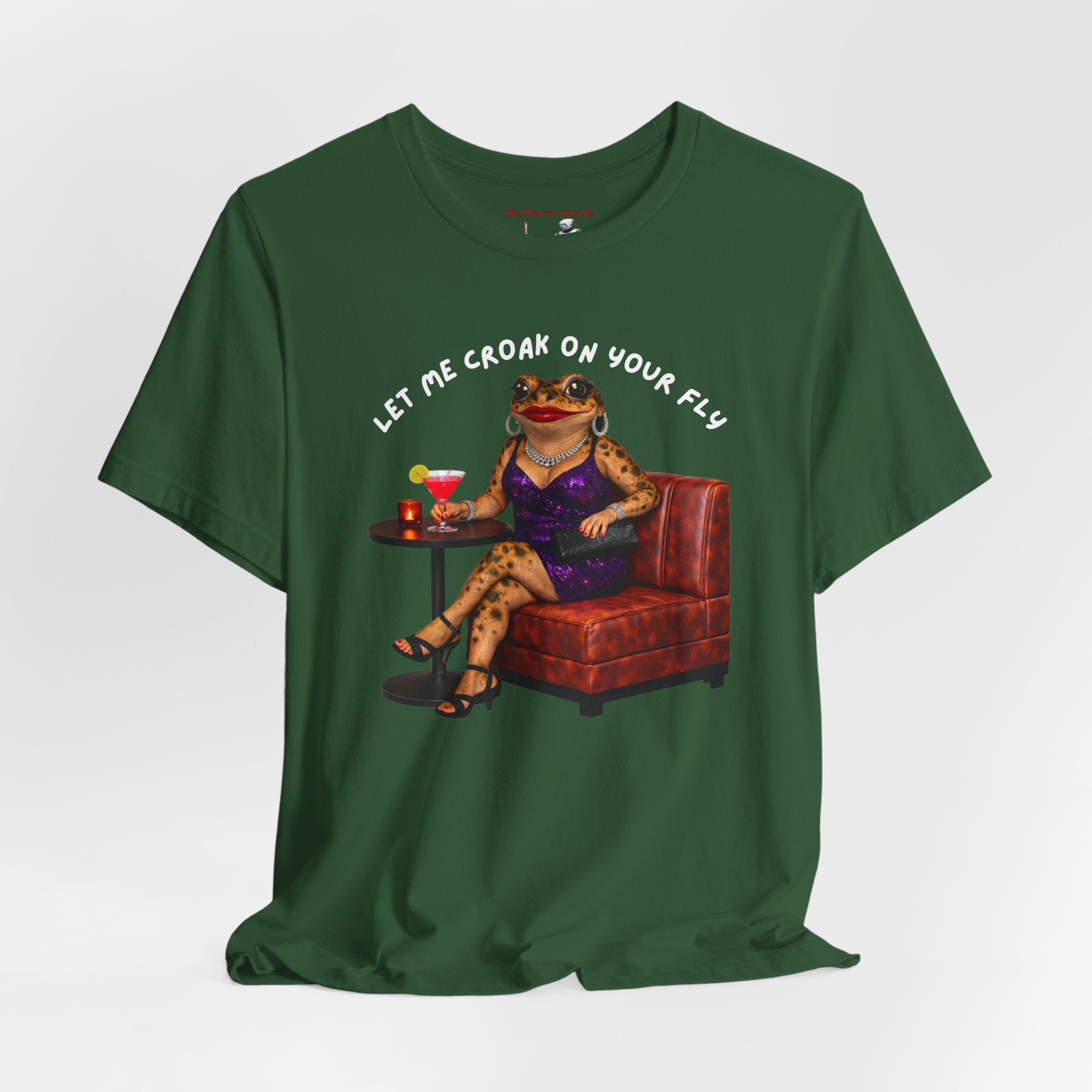 "Let Me Croak On Your Fly" Funny Amphibian Graphic T‑Shirt