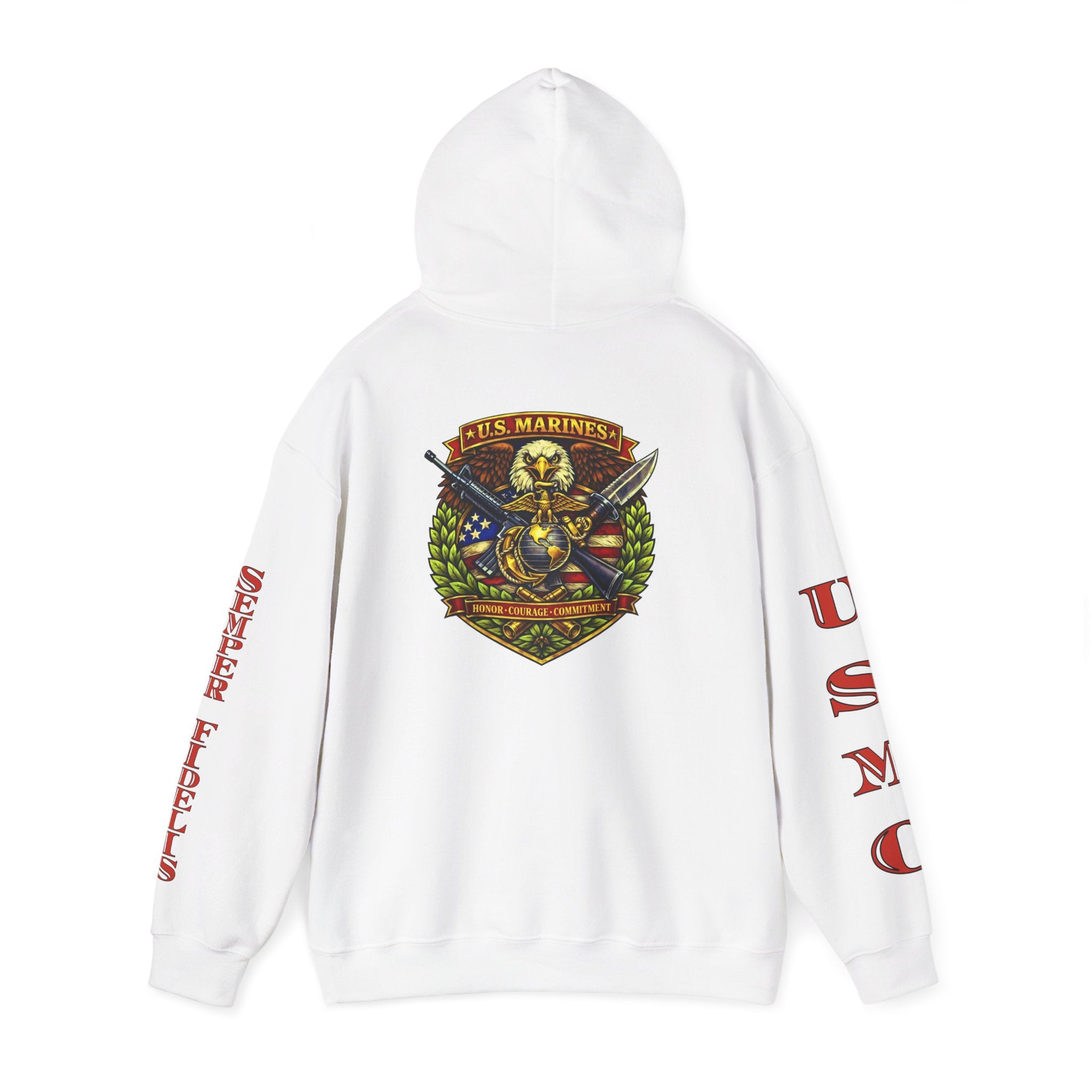 USMC Eagle Globe & Anchor Pullover Hoodie