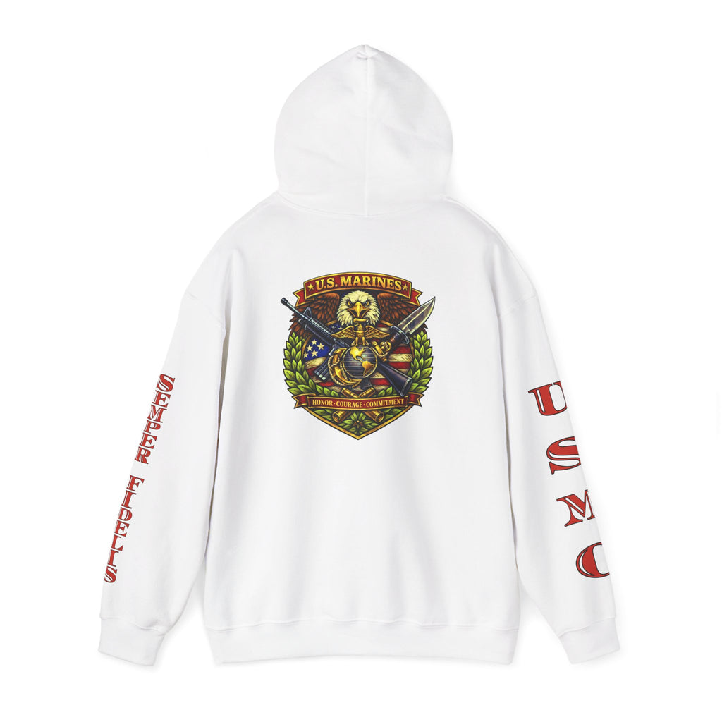 USMC Eagle Globe & Anchor Pullover Hoodie