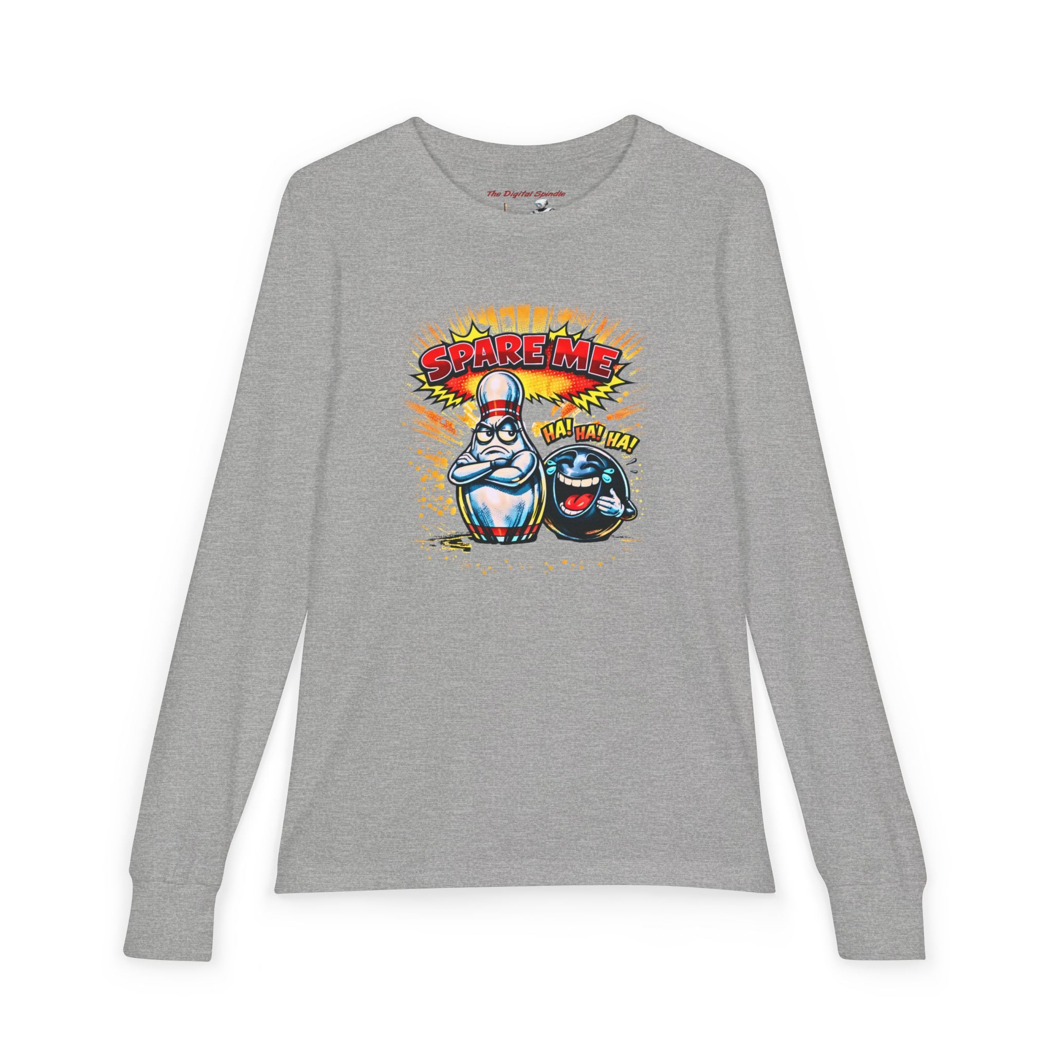 "Spare Me" Bowling Cartoon Graphic Tee