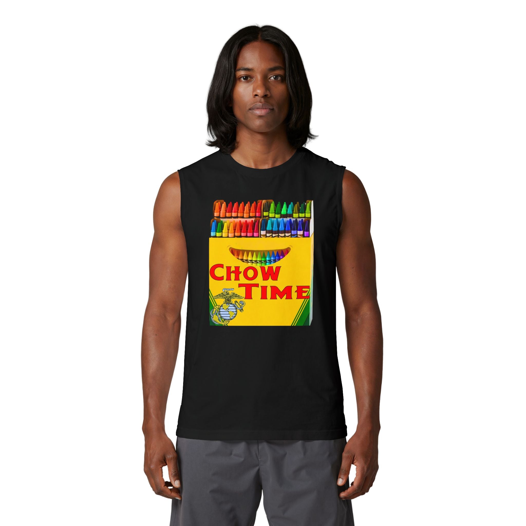 Chow Time Crayon Muscle Tank