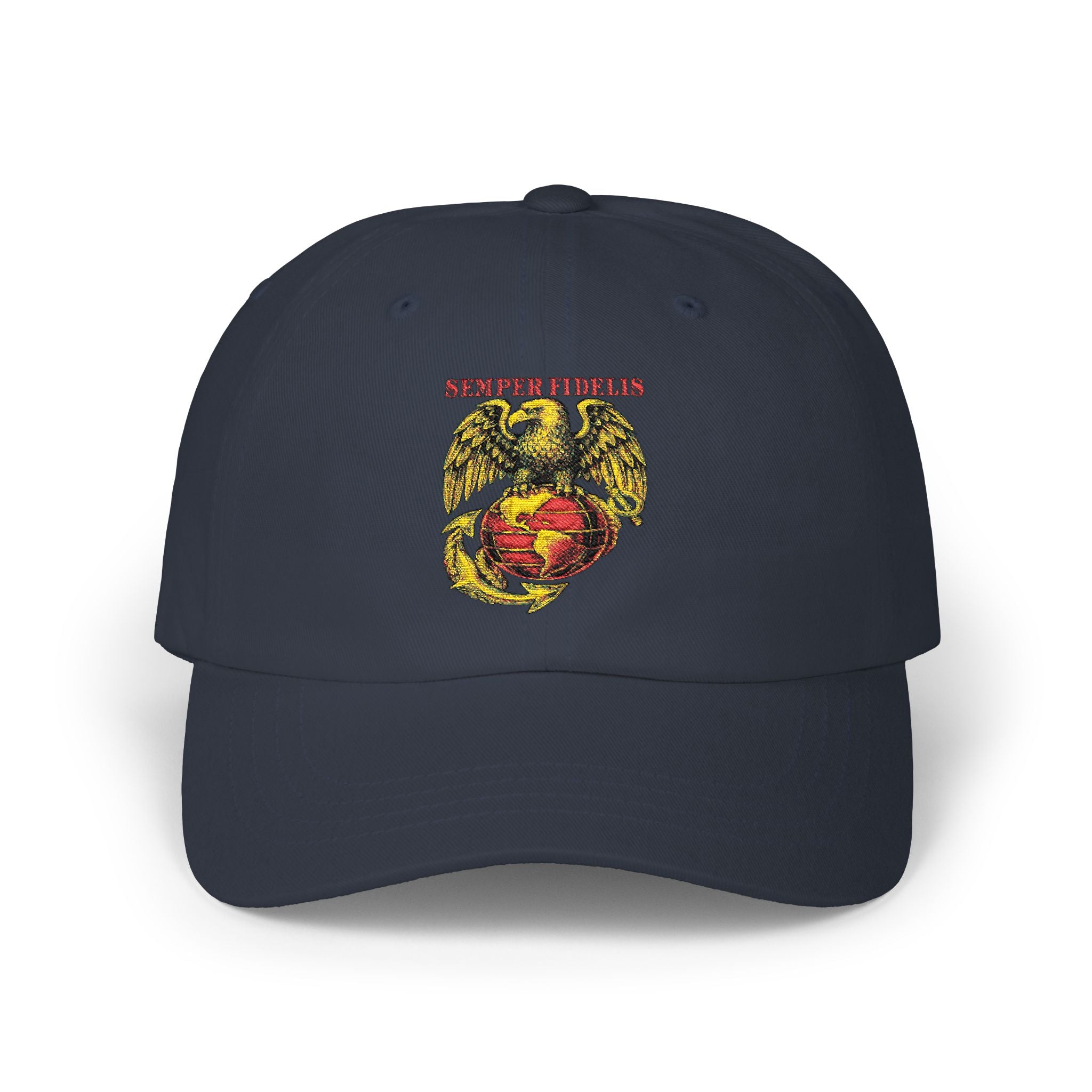 "Semper Fidelis" Eagle Globe & Anchor Embroidered Military Baseball Hat