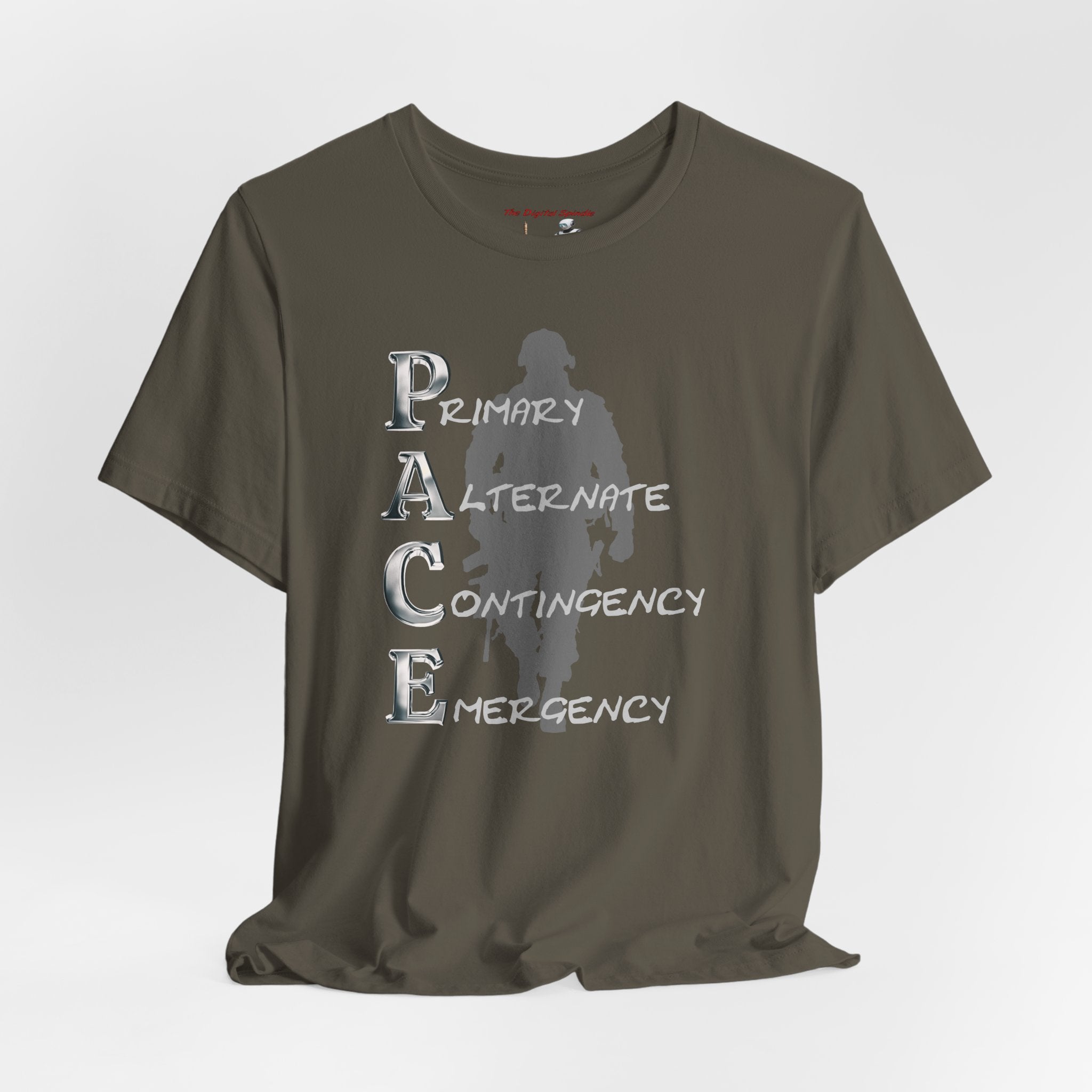 PACE Military Acronym T‑Shirt – "Primary Alternate Contingency Emergency" Tactical Tee