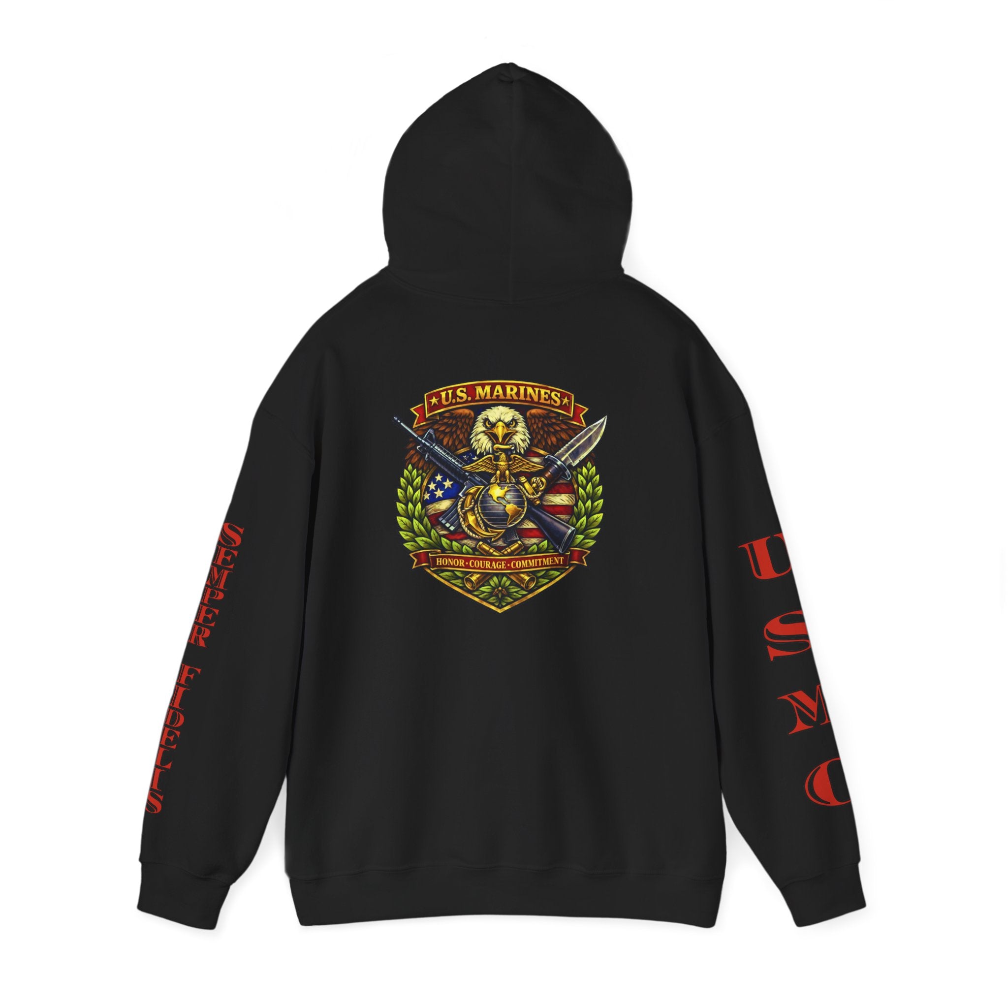 USMC Eagle Globe & Anchor Pullover Hoodie
