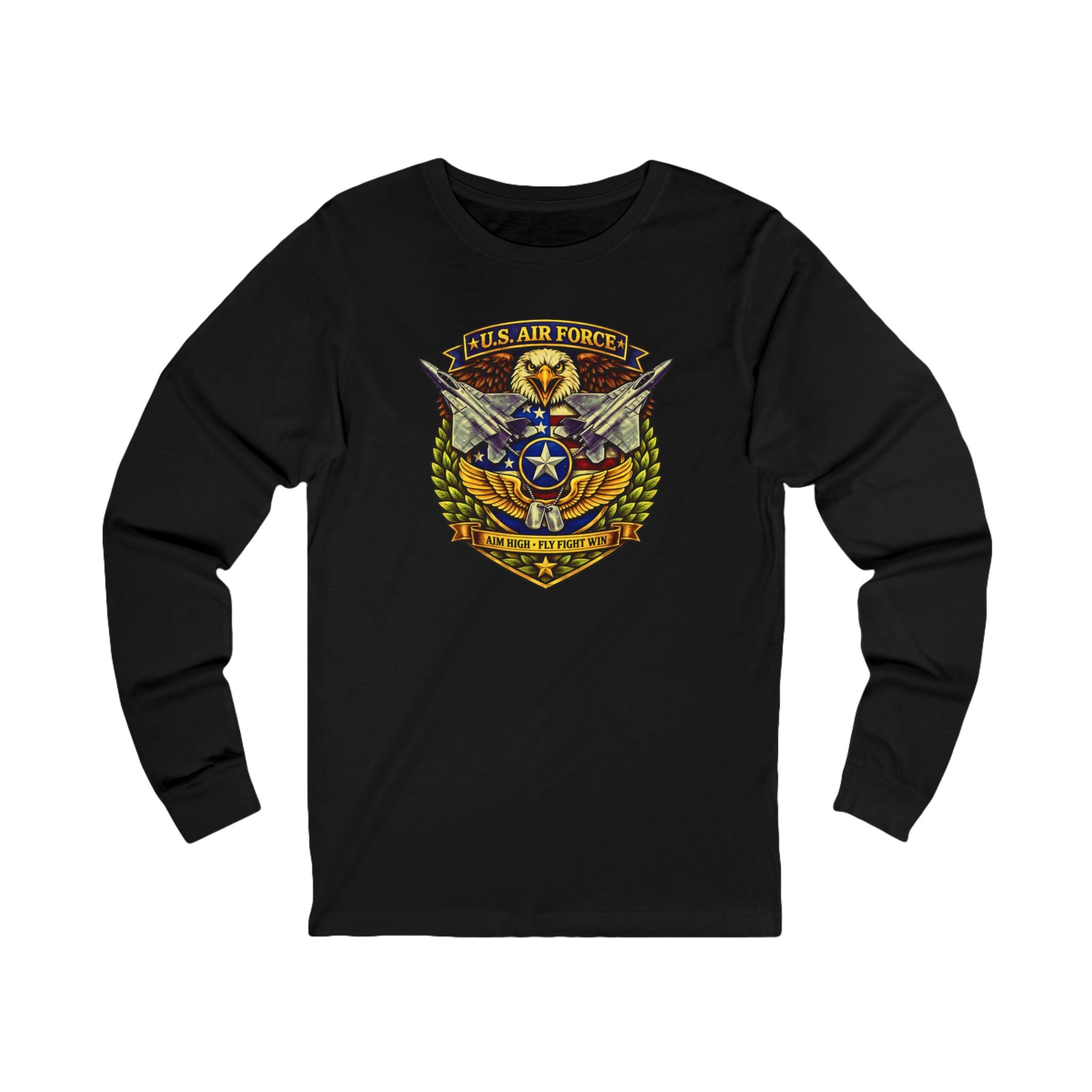 U.S. Air Force Aim High, Fly Fight Win Long Sleeve Tee