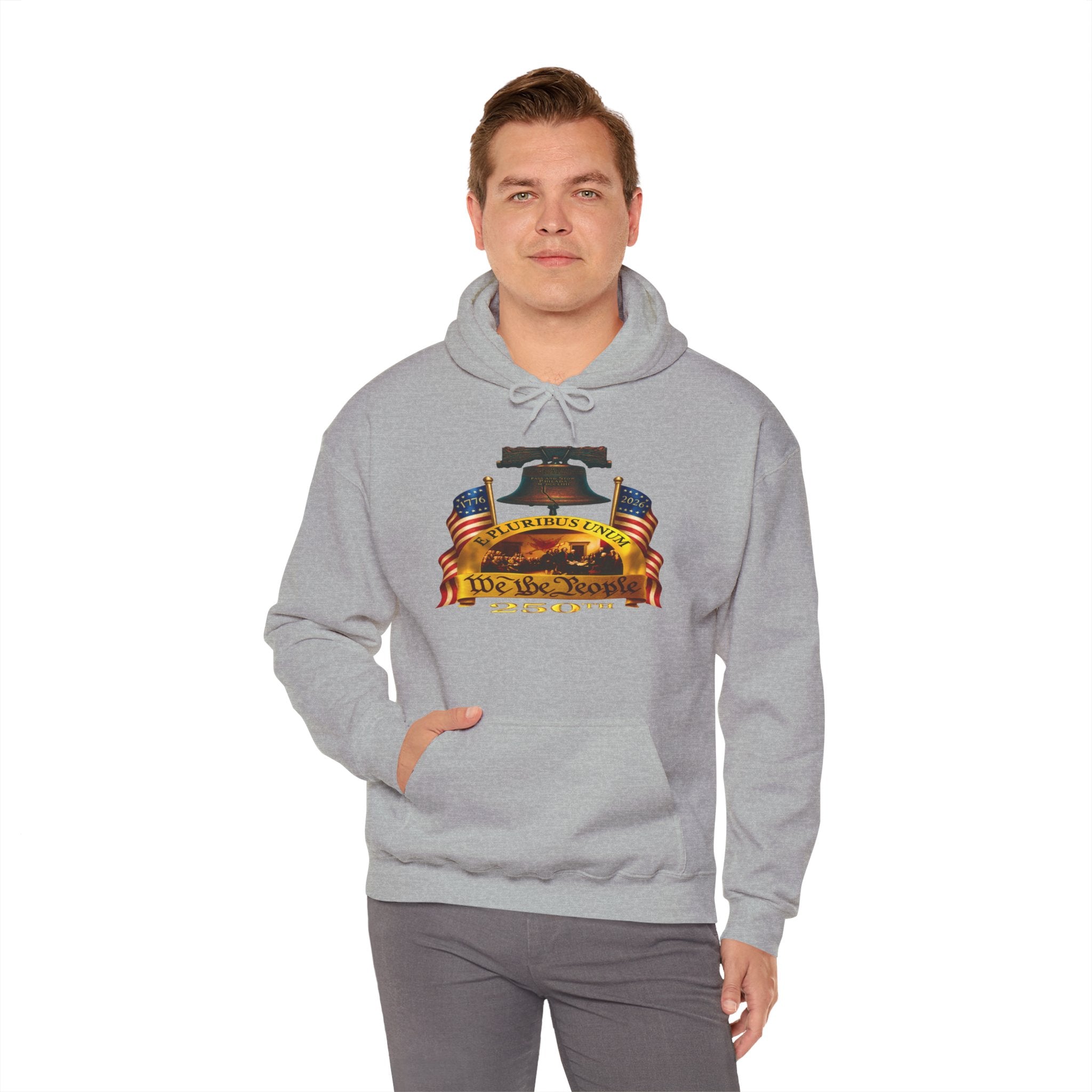 We The People Liberty Bell Hoodie – Patriotic American Flag Sweatshirt