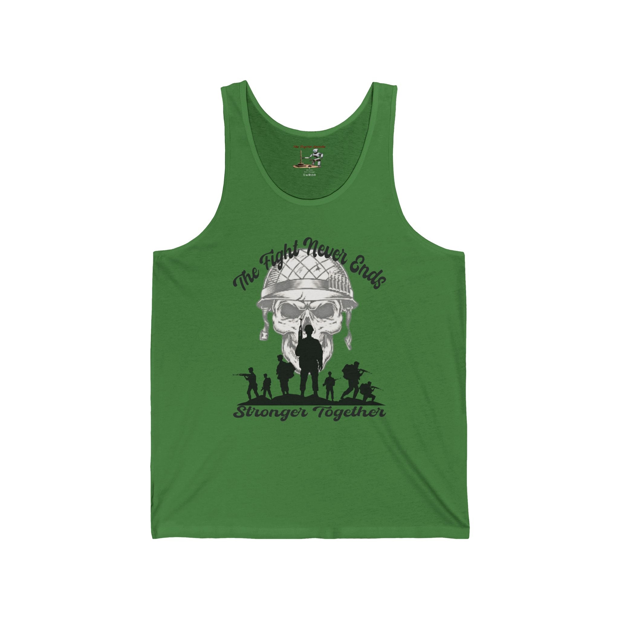 Stronger Together Tank Top — "The Fight Must End, Stronger Together" Patriotic Veteran Tank