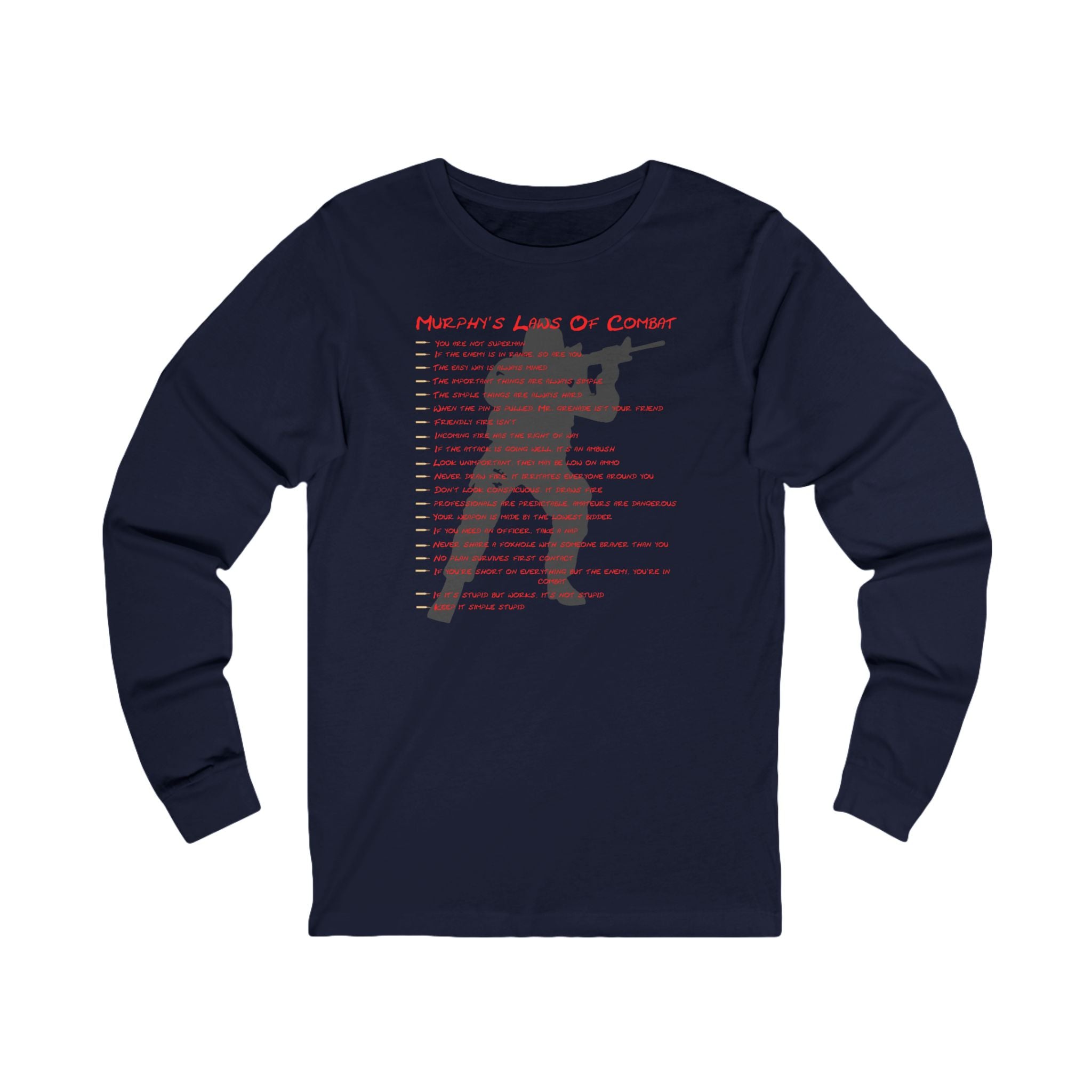 "Murphy's Laws Of Combat" Long Sleeve Tee