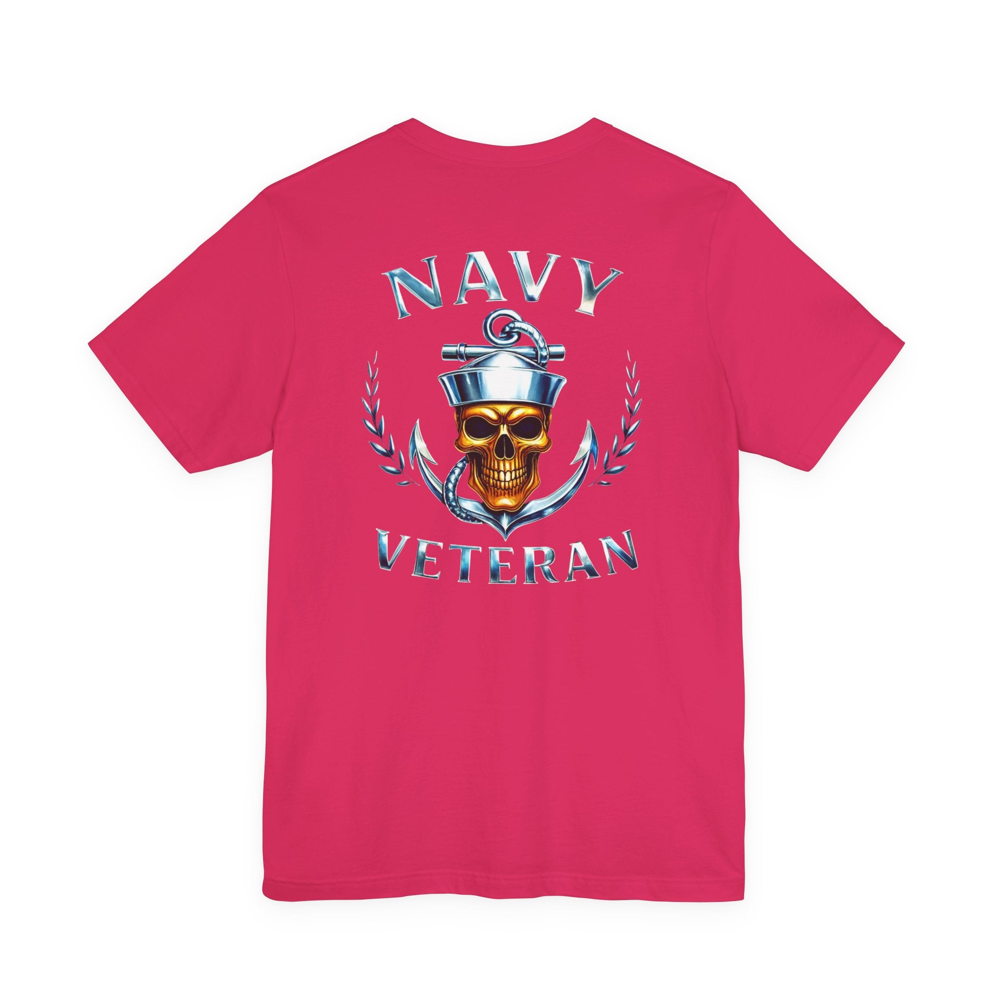 Navy Veteran T-Shirt — Anchor & Skull Military Tribute Tee