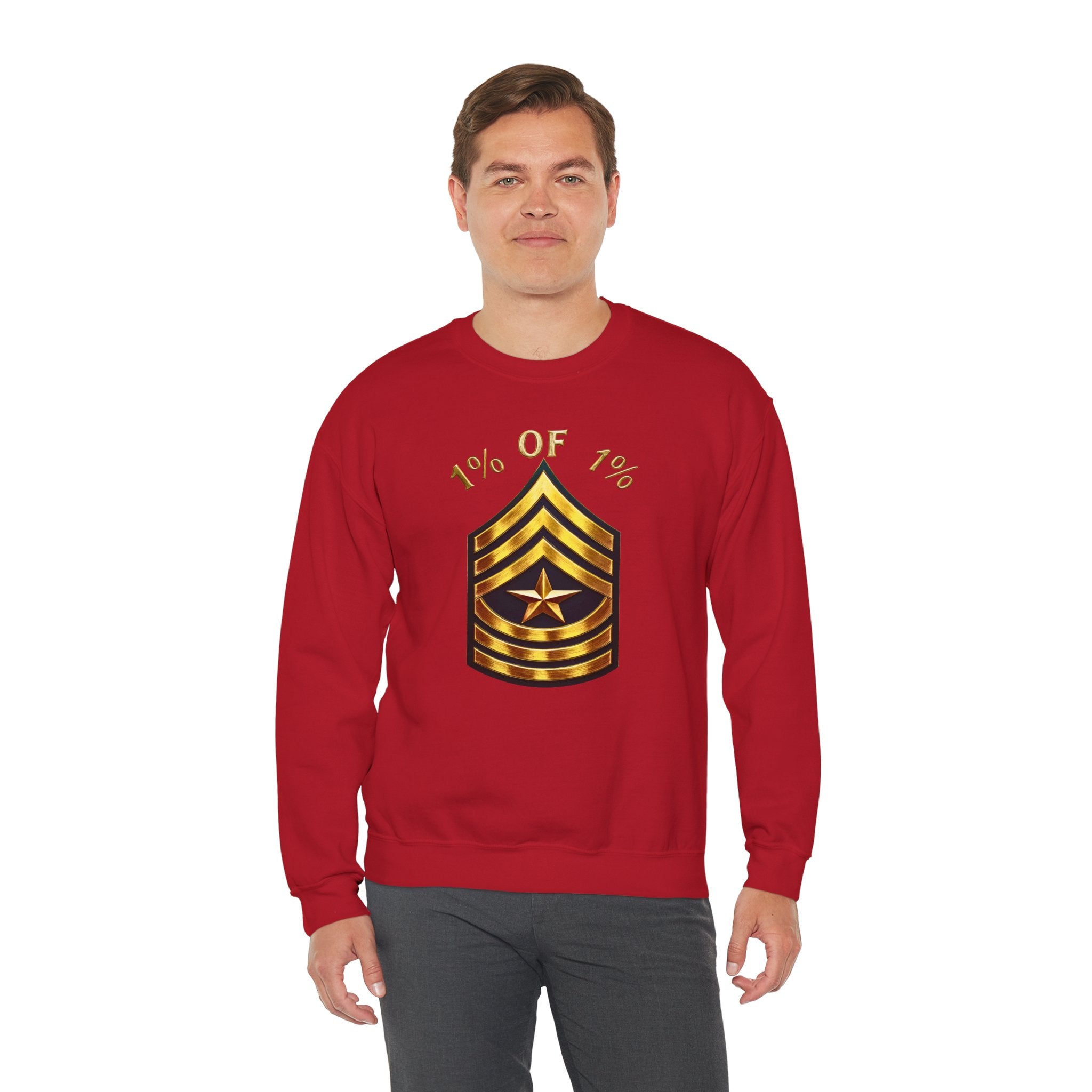 "1% of 1%" Gold Rank Crewneck Sweatshirt