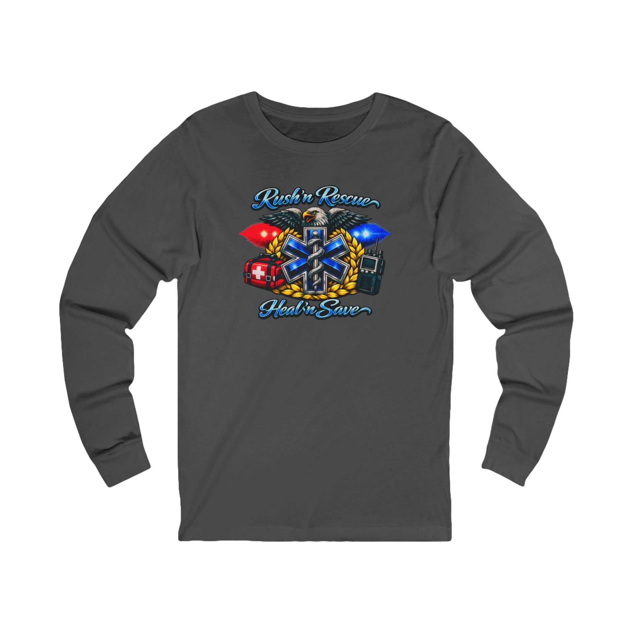 Paramedic EMS Star of Life Long Sleeve Tee