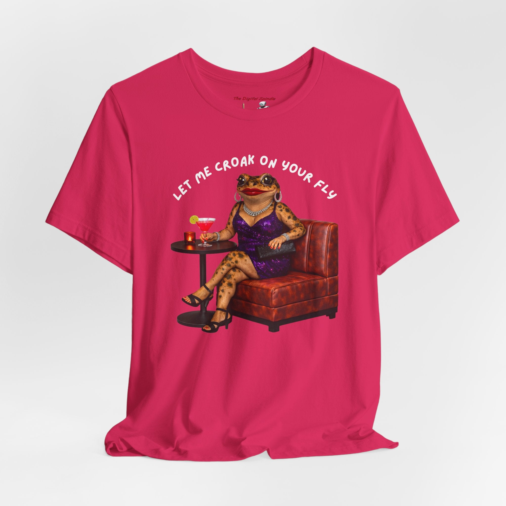 "Let Me Croak On Your Fly" Funny Amphibian Graphic T‑Shirt