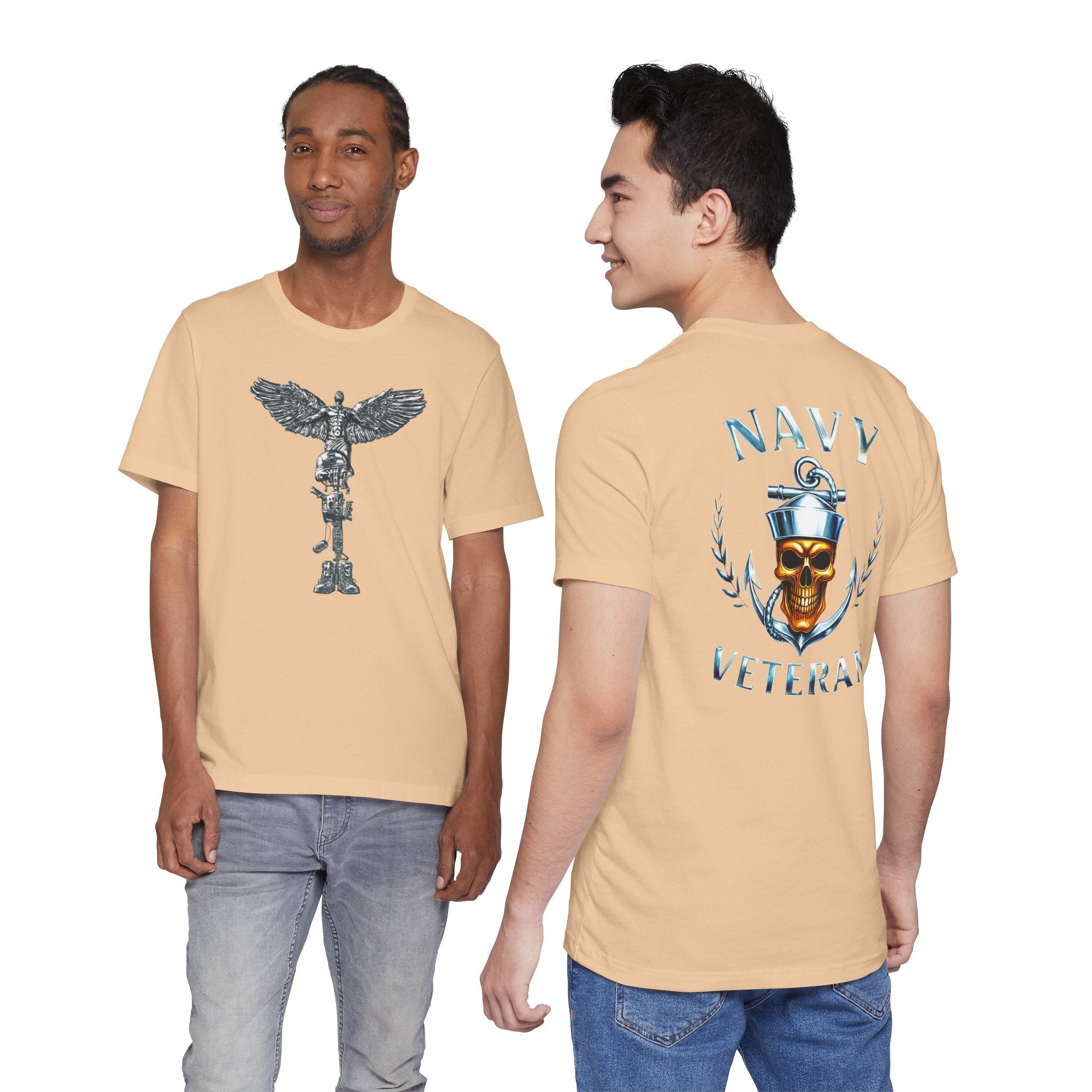 Navy Veteran Skull Anchor T‑Shirt