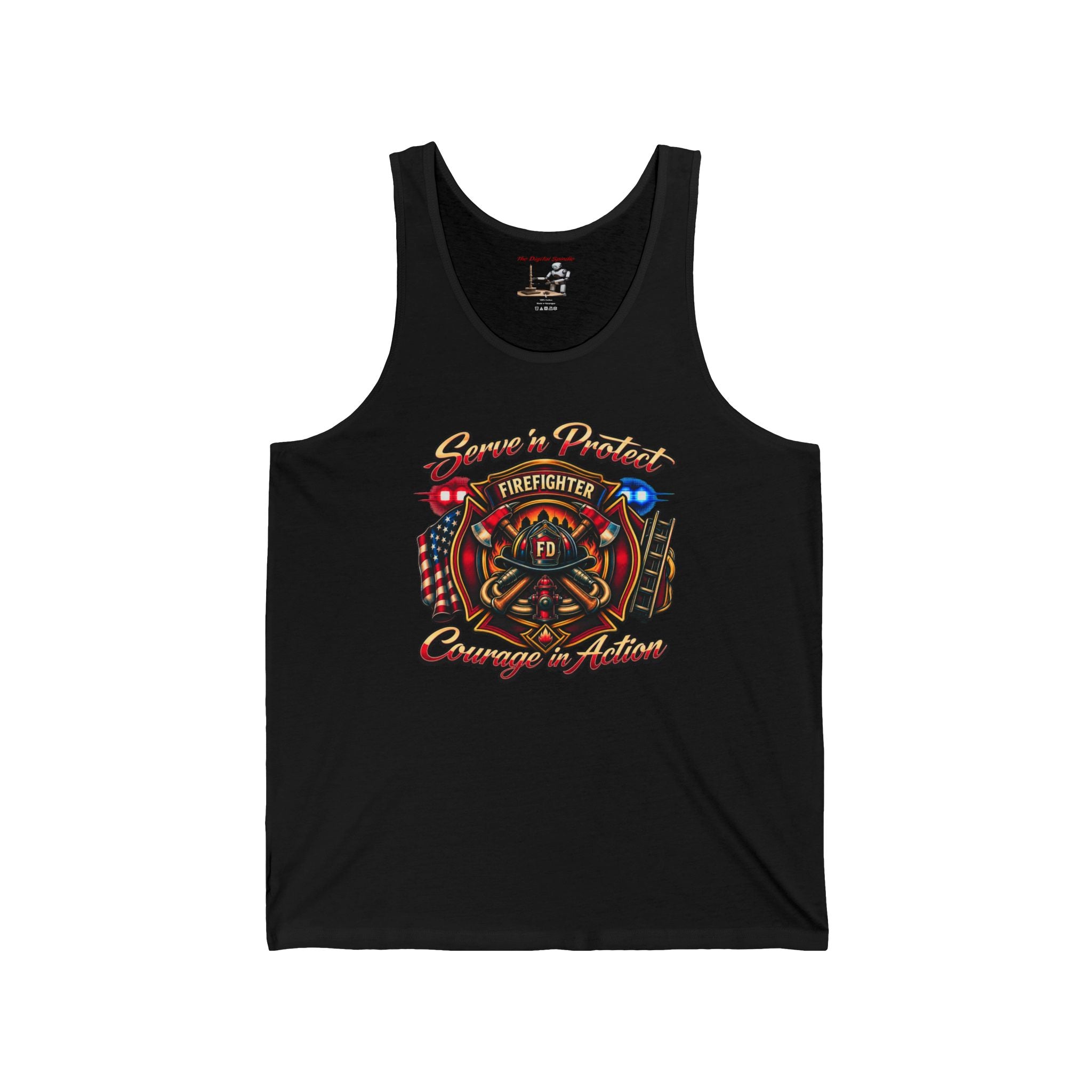 Firefighter Courage In Action Tank Top